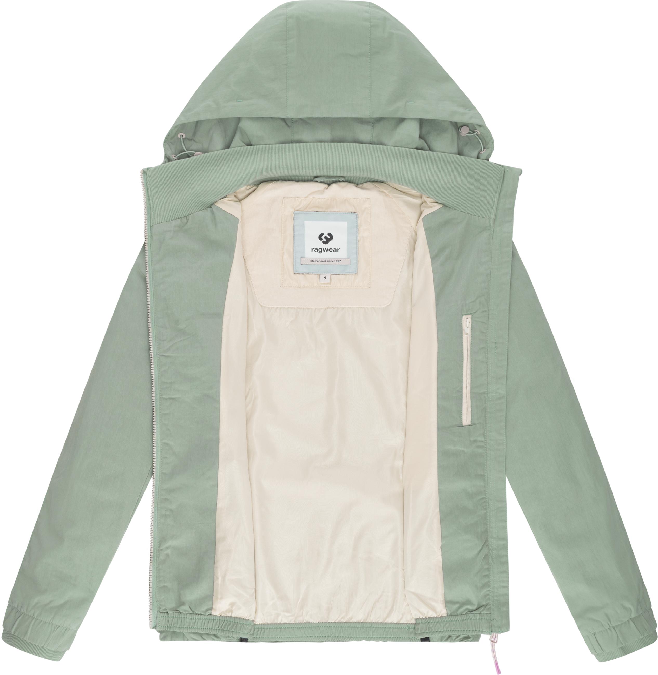 Leichte Outdoorjacke mit Kapuze "Dizzie A YOUMODO" Dusty Green