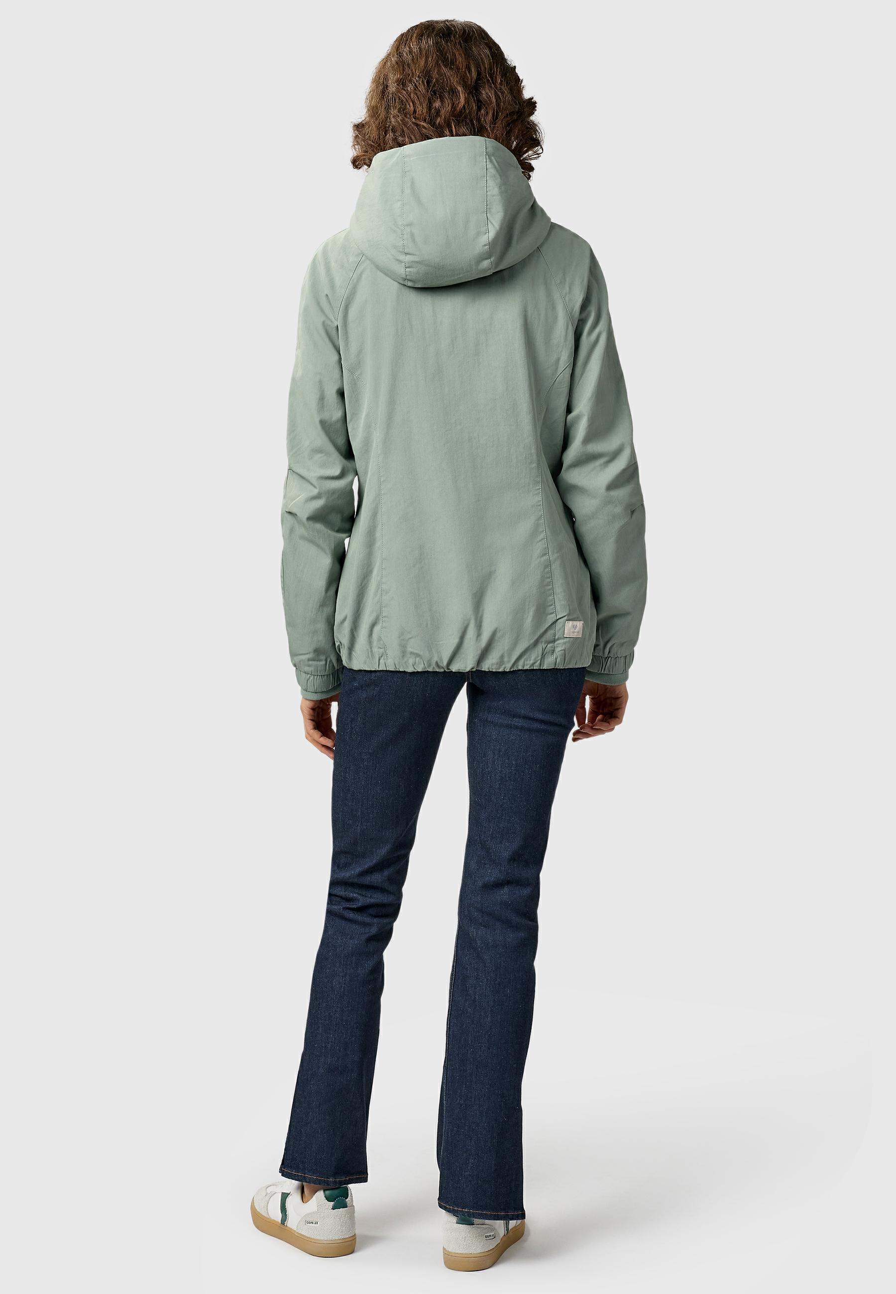 Leichte Outdoorjacke mit Kapuze "Dizzie A YOUMODO" Dusty Green