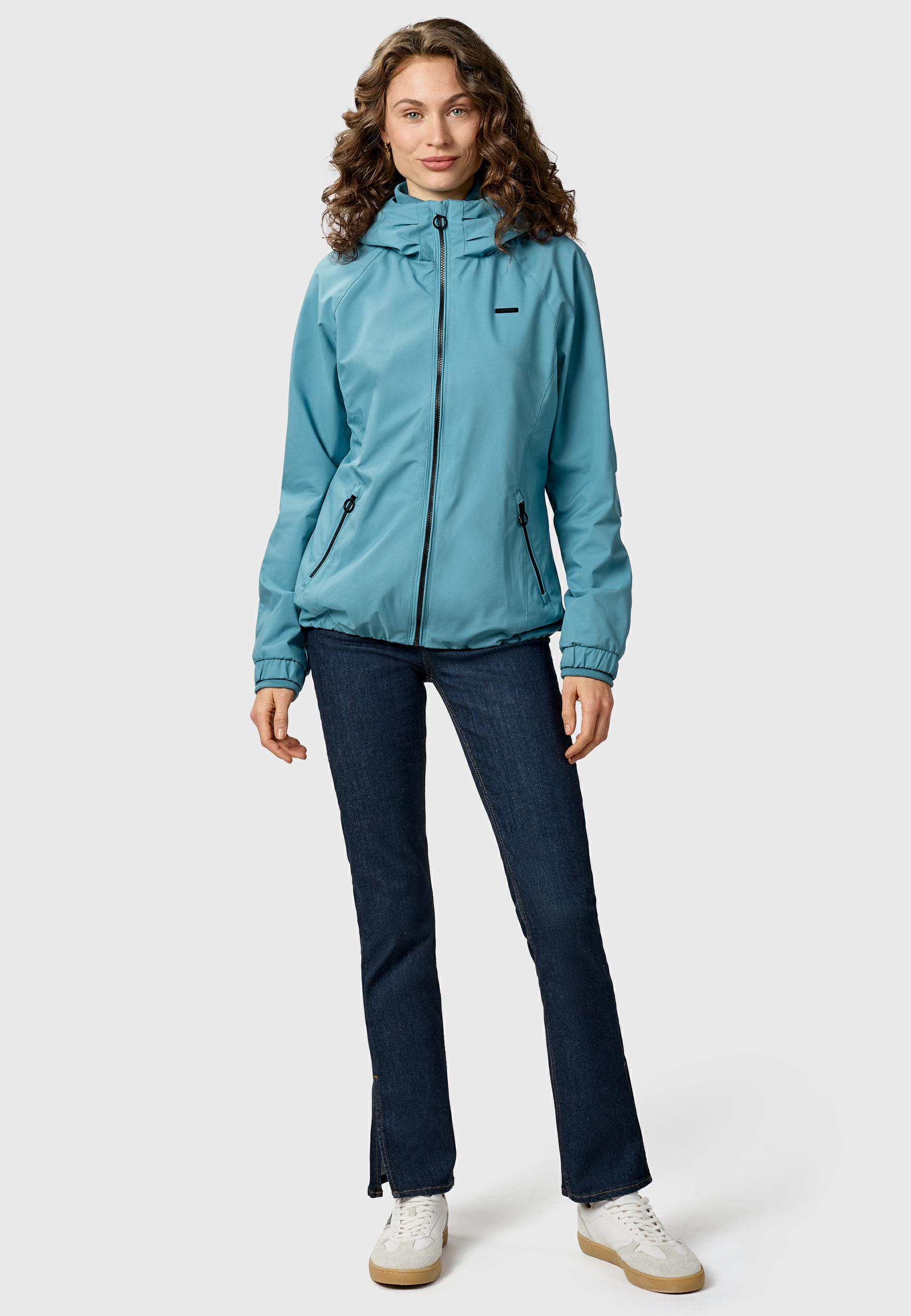 Wasserdichte Outdoorjacke mit Kapuze "Dizzie B YOUMODO" Stone Blue