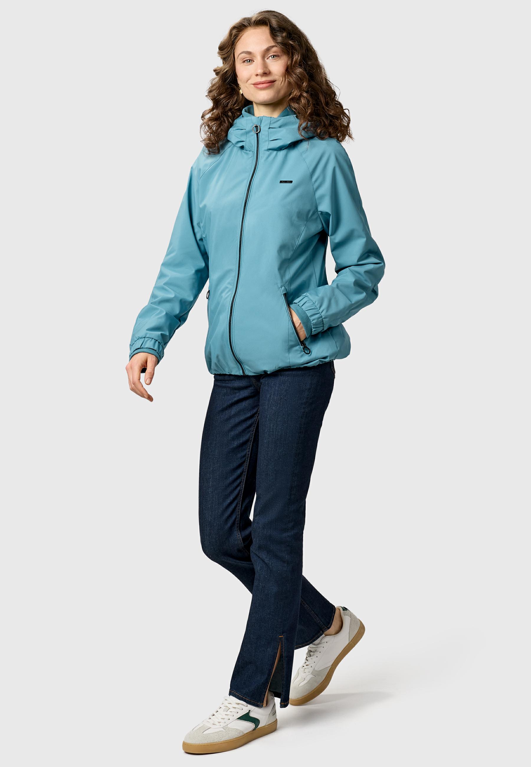 Wasserdichte Outdoorjacke mit Kapuze "Dizzie B YOUMODO" Stone Blue