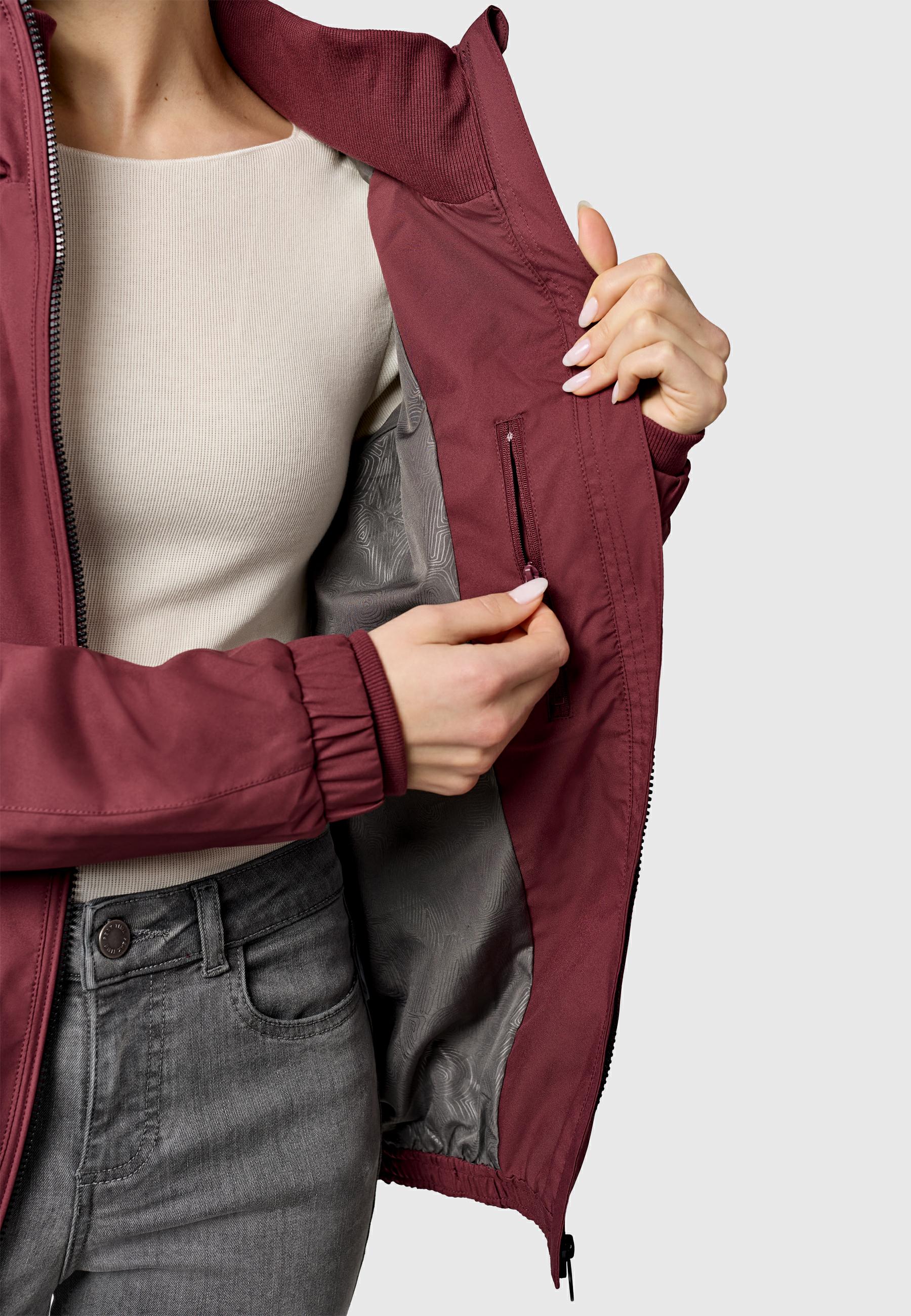 Wasserdichte Outdoorjacke mit Kapuze "Dizzie B YOUMODO" Wine
