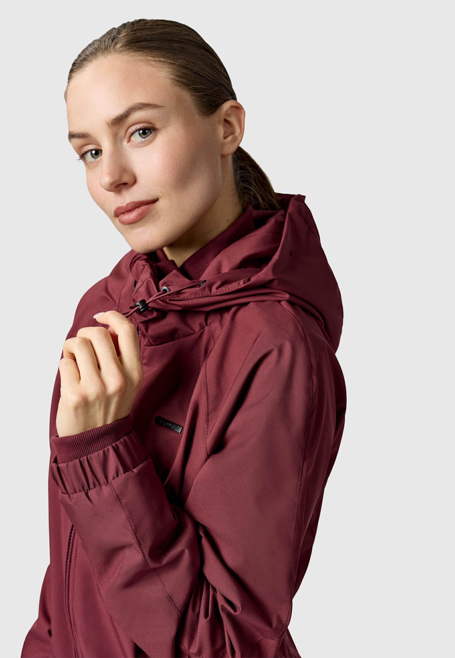 Wasserdichte Outdoorjacke mit Kapuze "Dizzie B YOUMODO" Wine