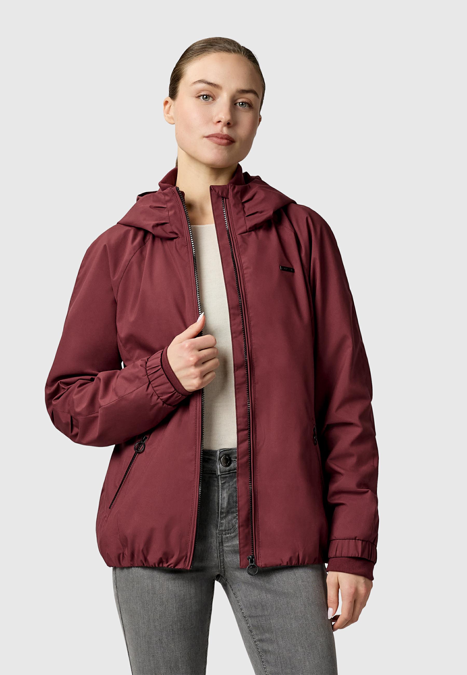 Wasserdichte Outdoorjacke mit Kapuze "Dizzie B YOUMODO" Wine