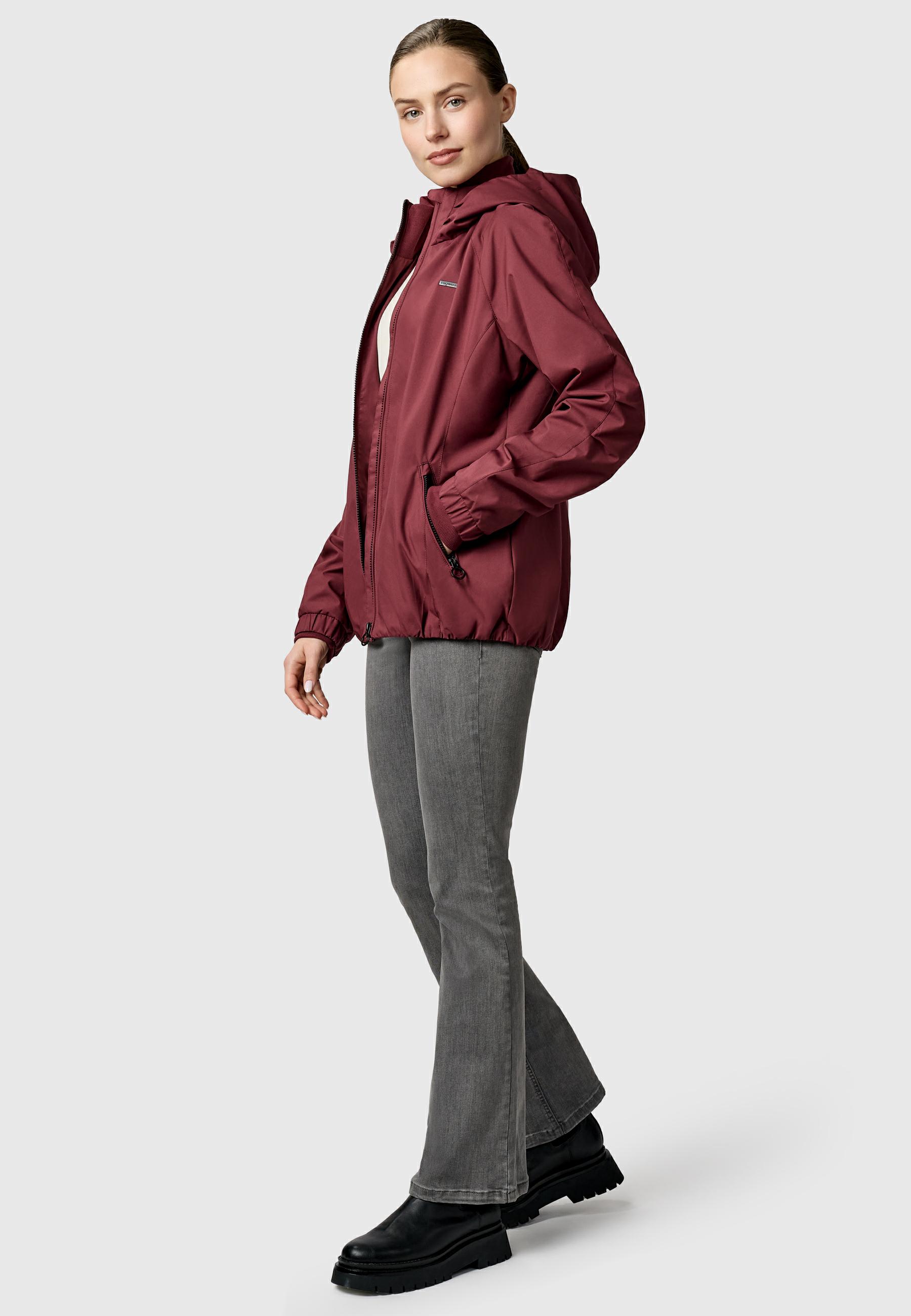 Wasserdichte Outdoorjacke mit Kapuze "Dizzie B YOUMODO" Wine