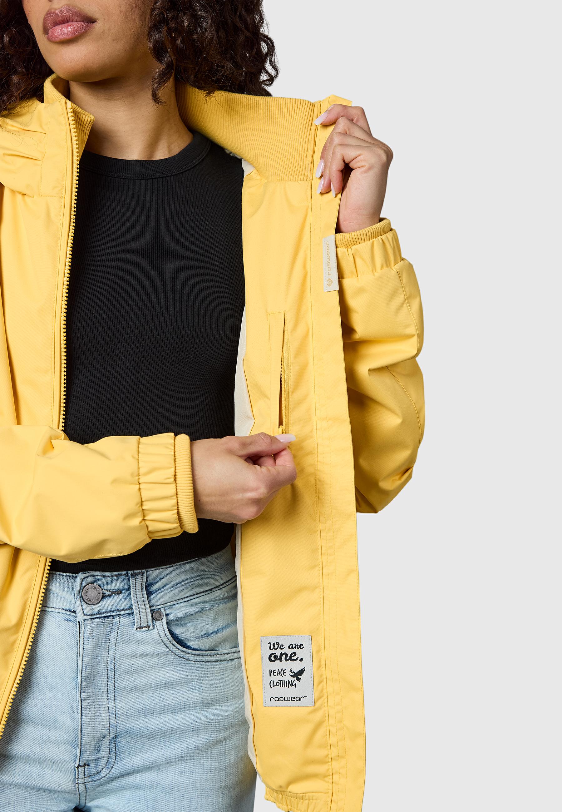 Wasserdichte Übergangsjacke mit Kapuze "Dizzie" Banana26