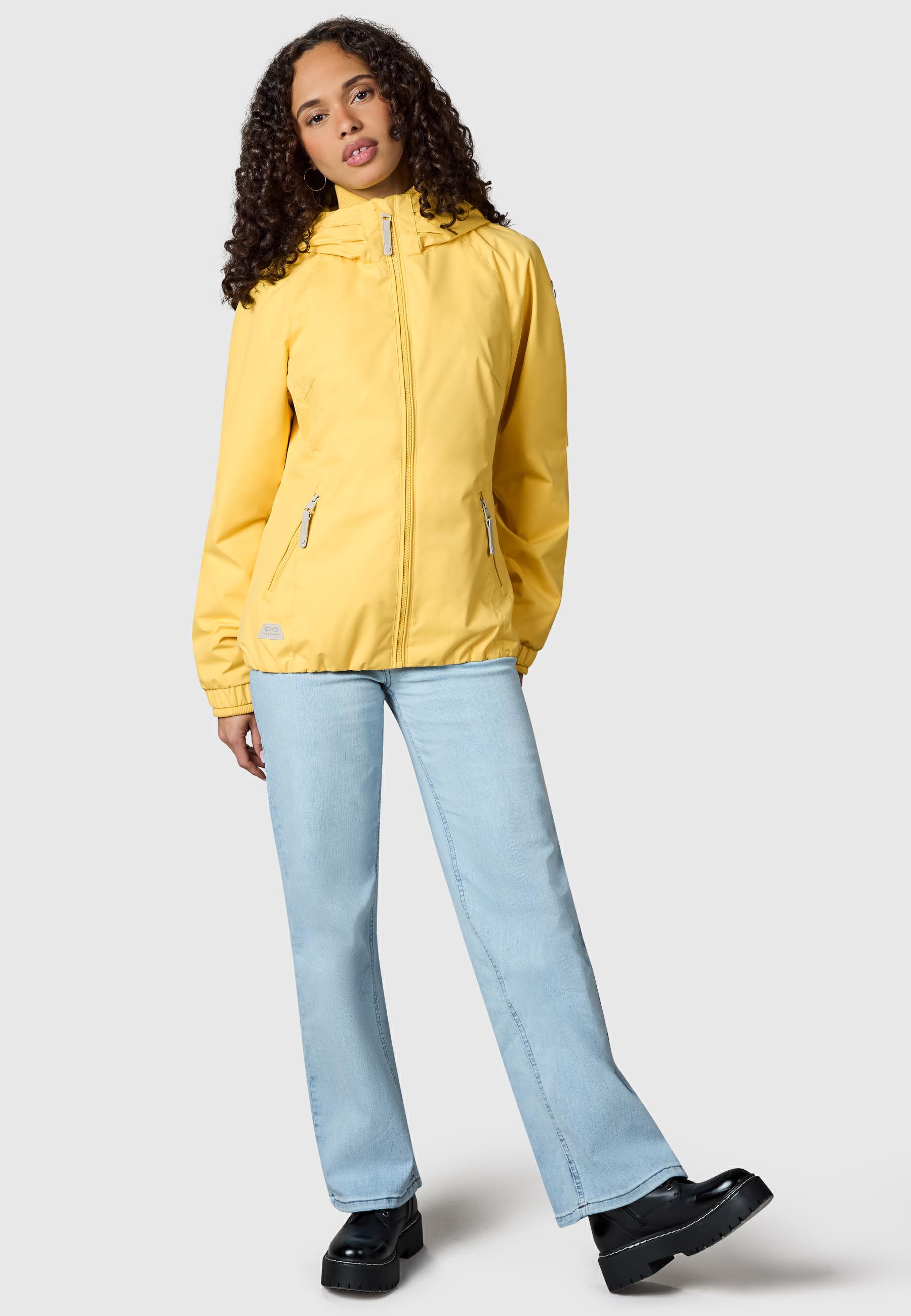 Wasserdichte Übergangsjacke mit Kapuze "Dizzie" Banana26