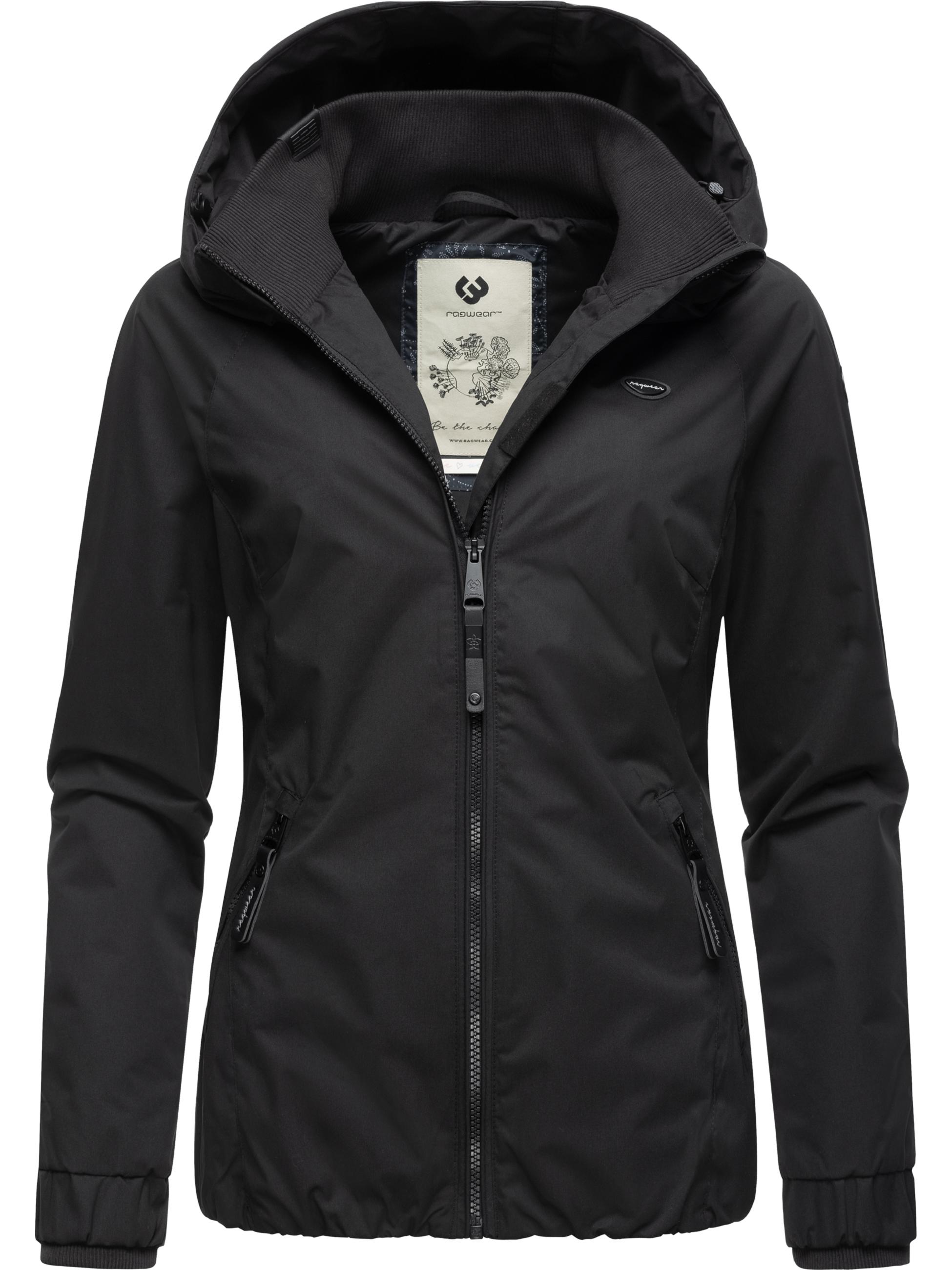 Wasserdichte Übergangsjacke mit Kapuze "Dizzie" Black023