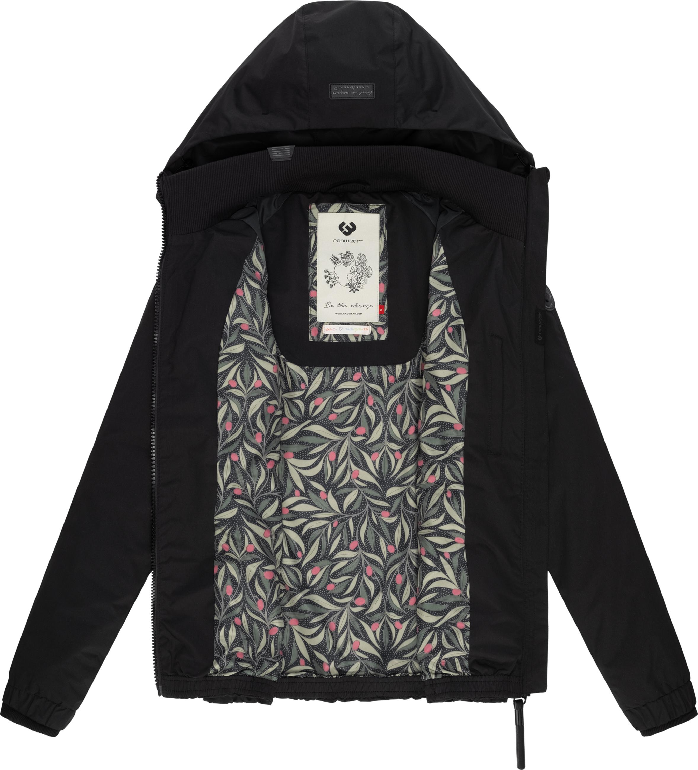 Wasserdichte Übergangsjacke mit Kapuze "Dizzie" Black23