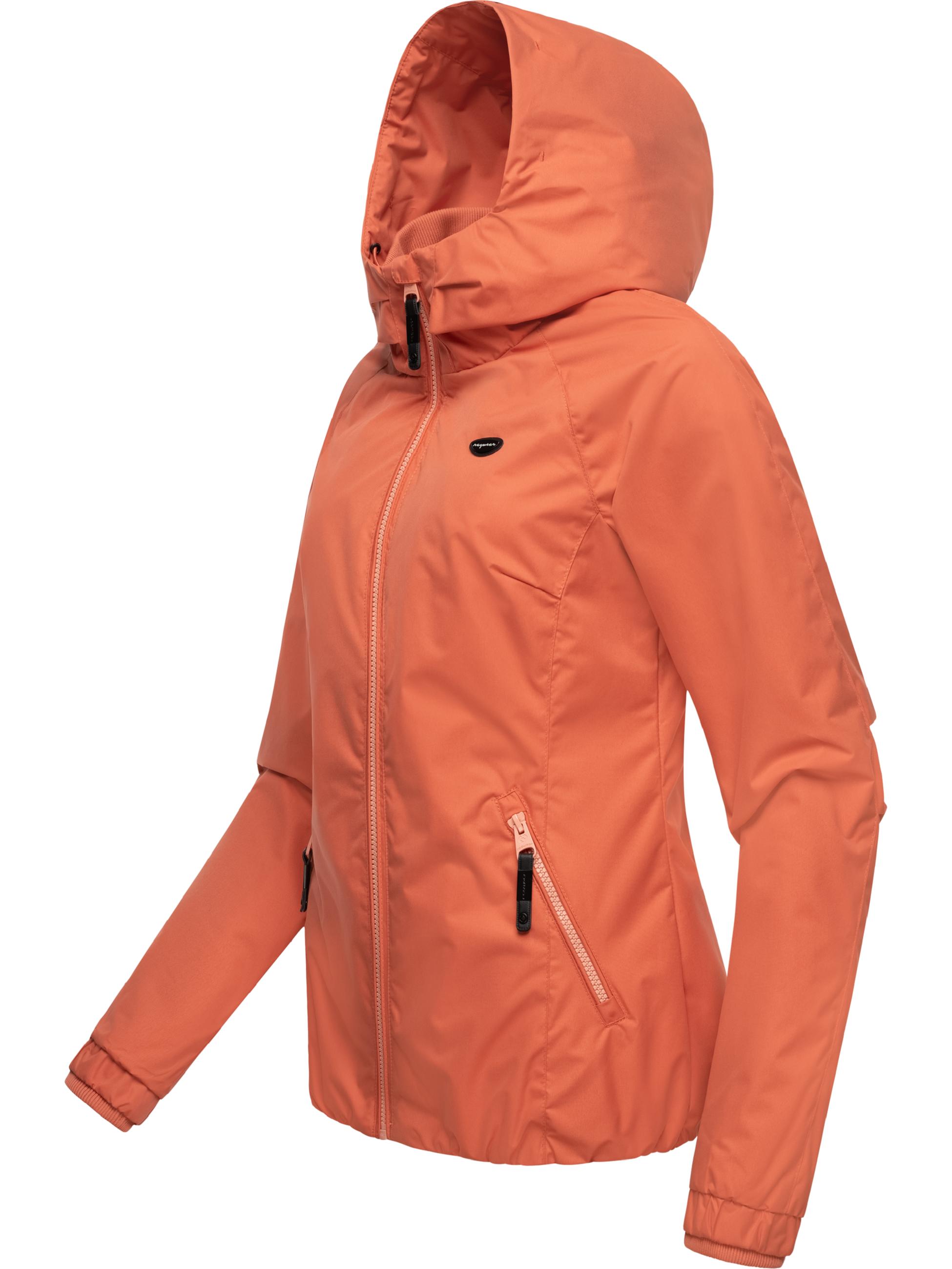 Wasserdichte Übergangsjacke mit Kapuze "Dizzie" Brick Red024