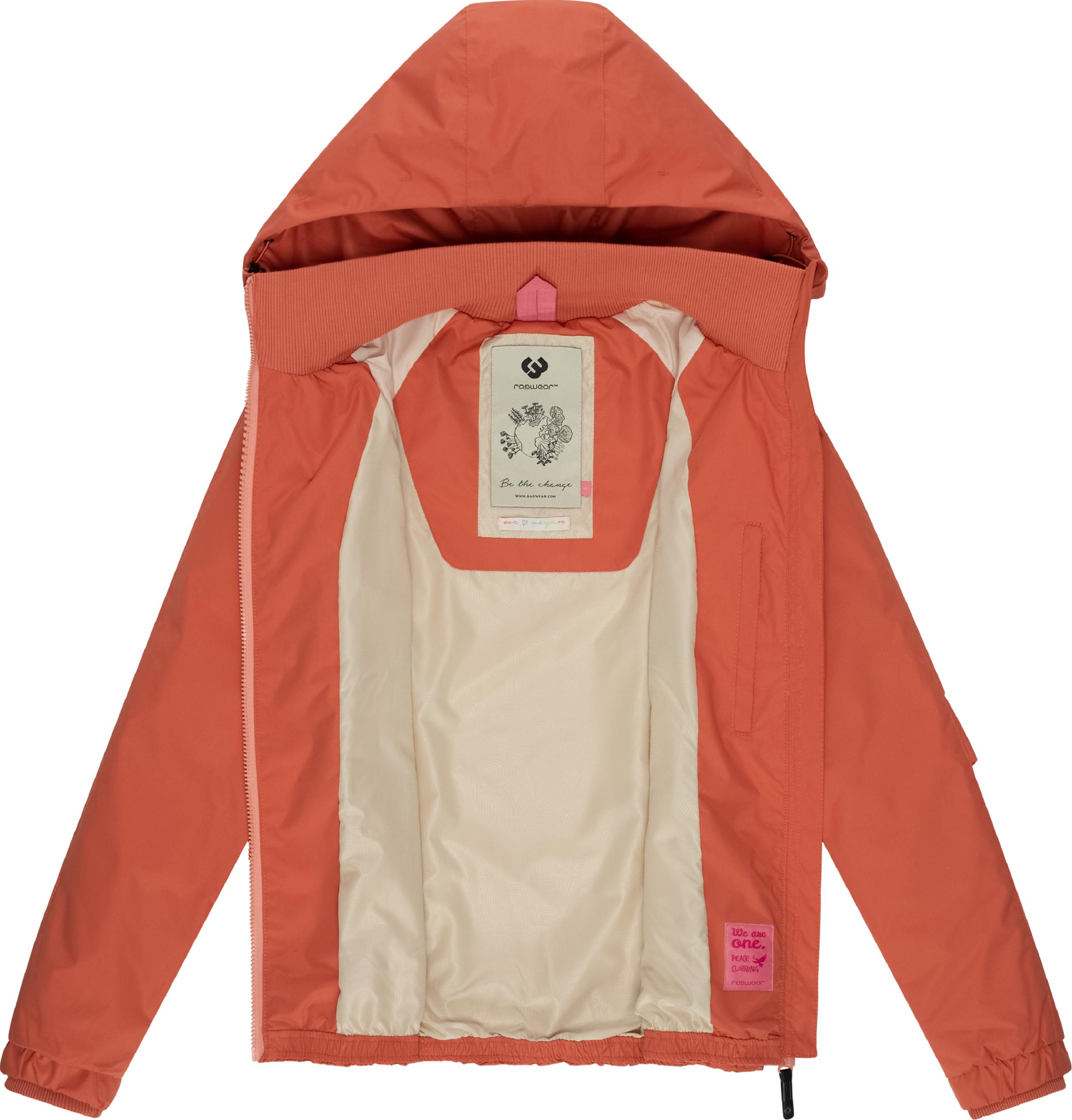 Wasserdichte Übergangsjacke mit Kapuze "Dizzie" Brick Red024