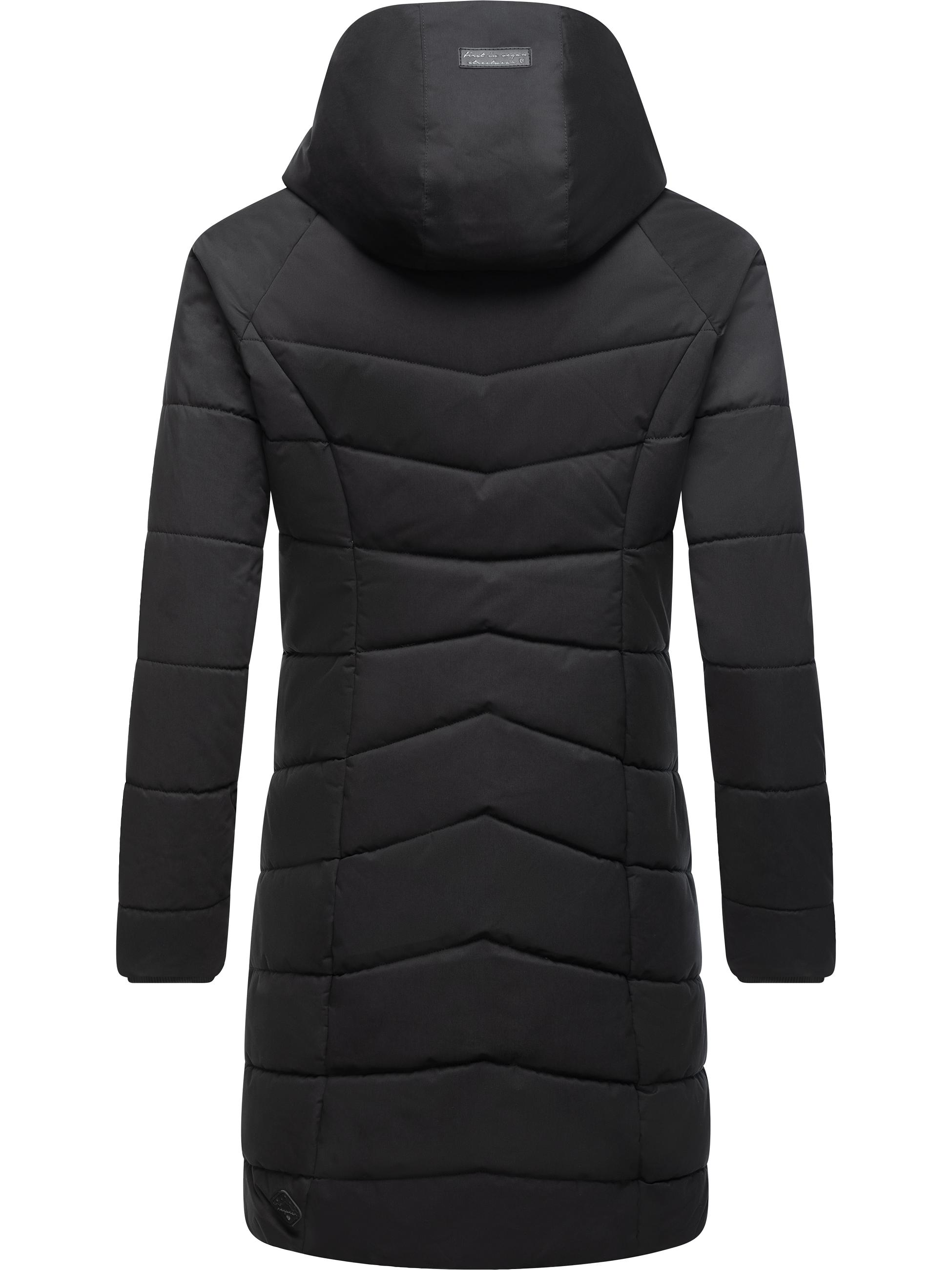 Langer Winter Steppmantel "Dizzie Coat" Black