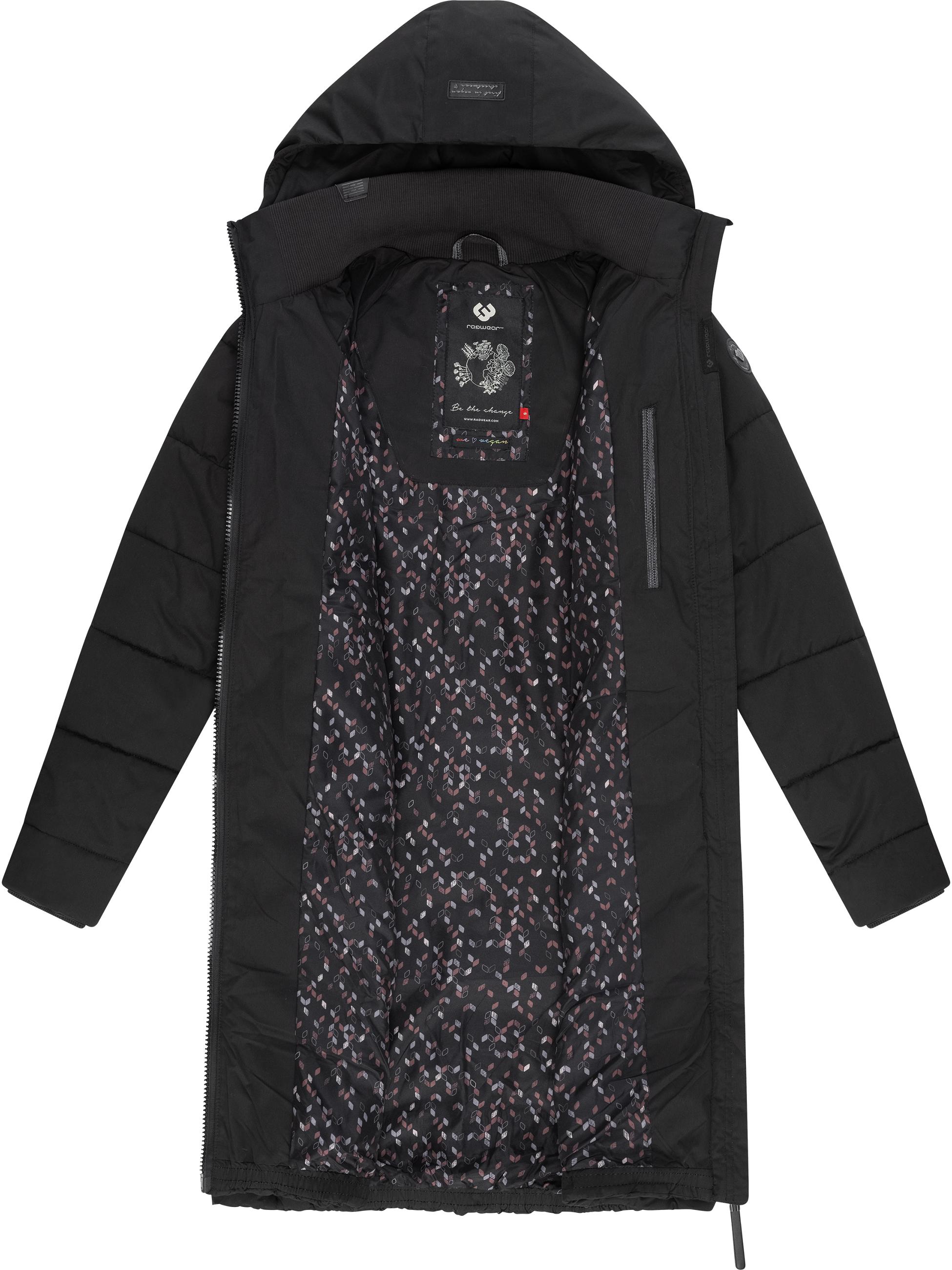 Langer Winter Steppmantel "Dizzie Coat" Black