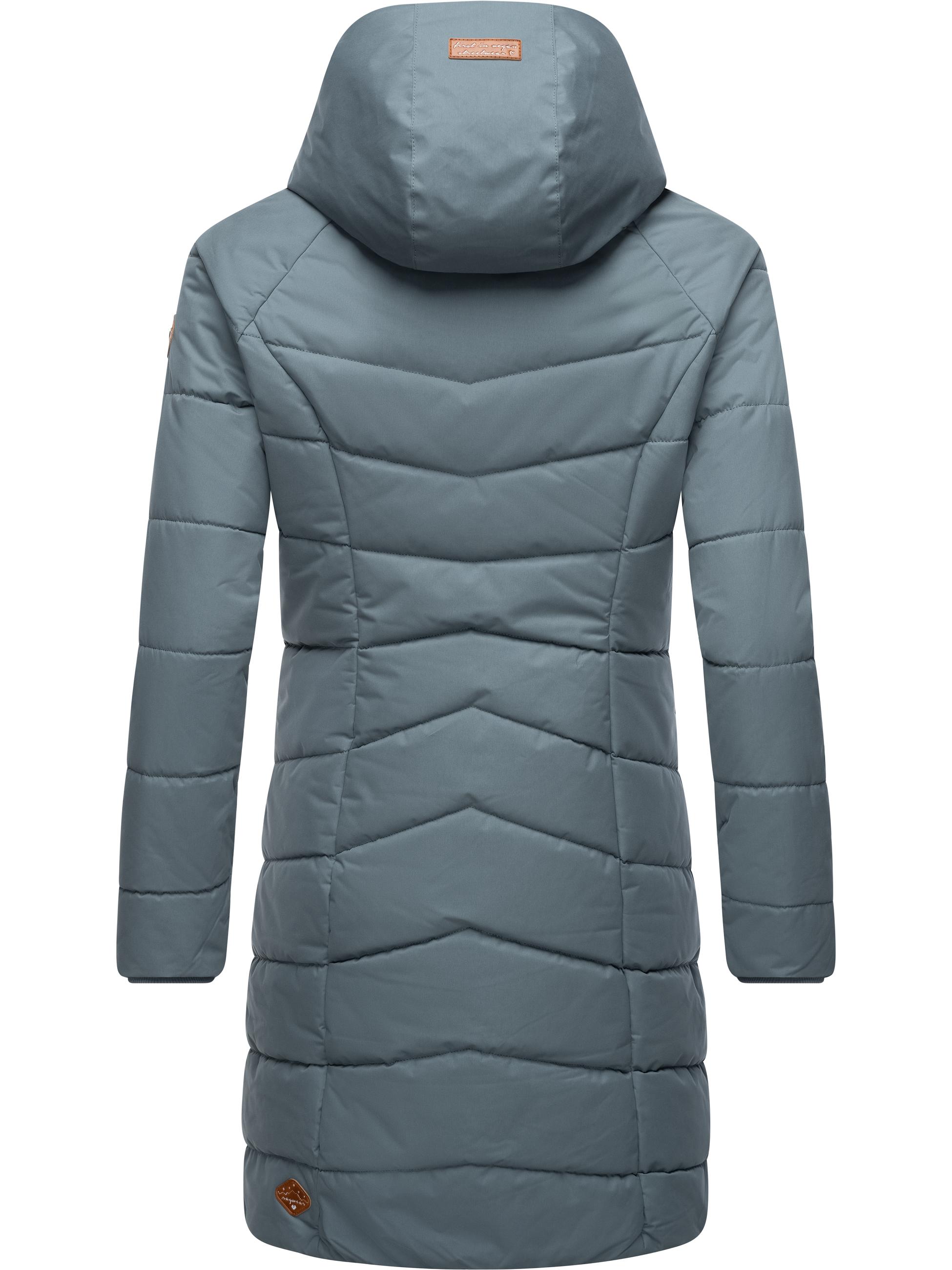 Langer Winter Steppmantel "Dizzie Coat" Grey