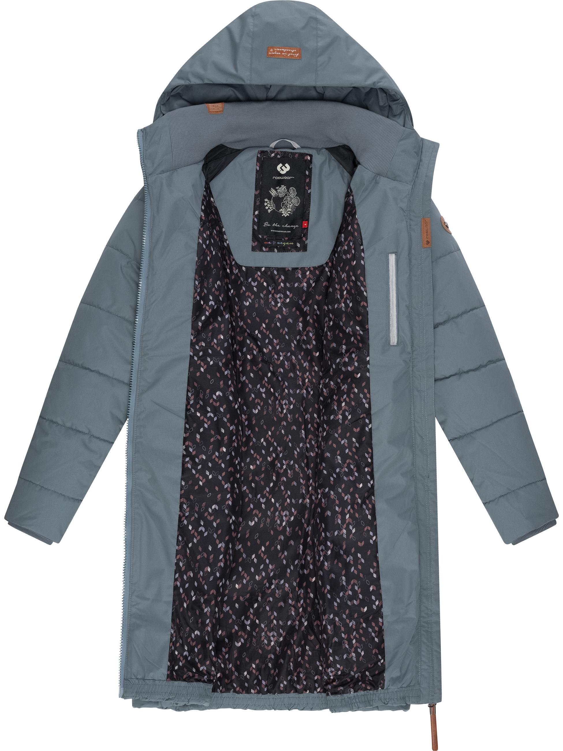 Langer Winter Steppmantel "Dizzie Coat" Grey