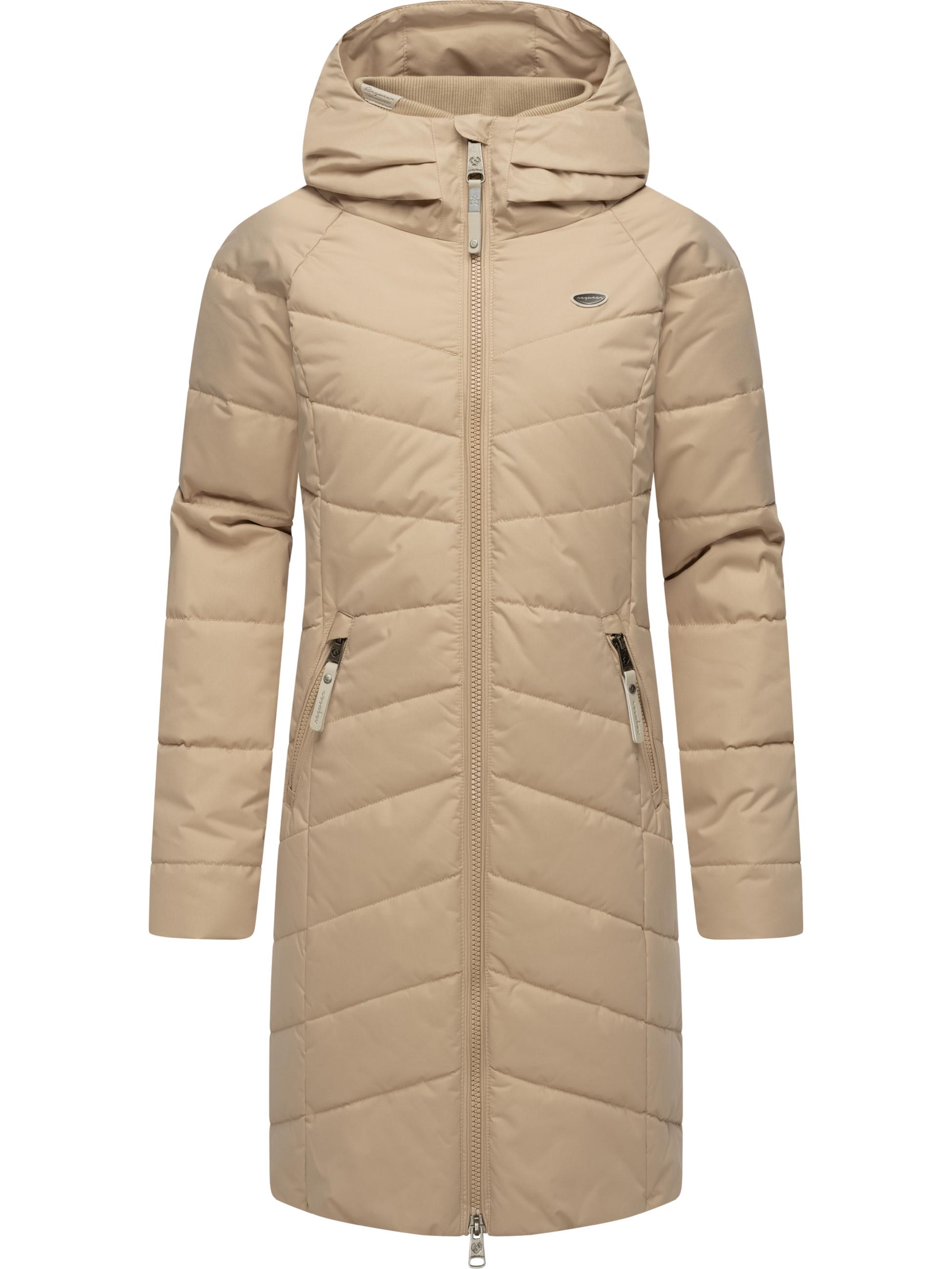 Langer Winter Steppmantel "Dizzie Coat" Taupe24