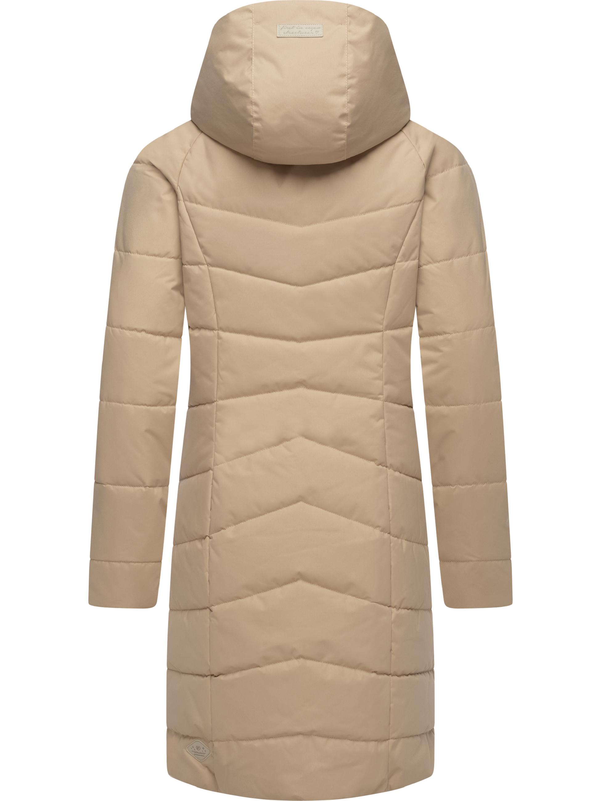 Langer Winter Steppmantel "Dizzie Coat" Taupe24