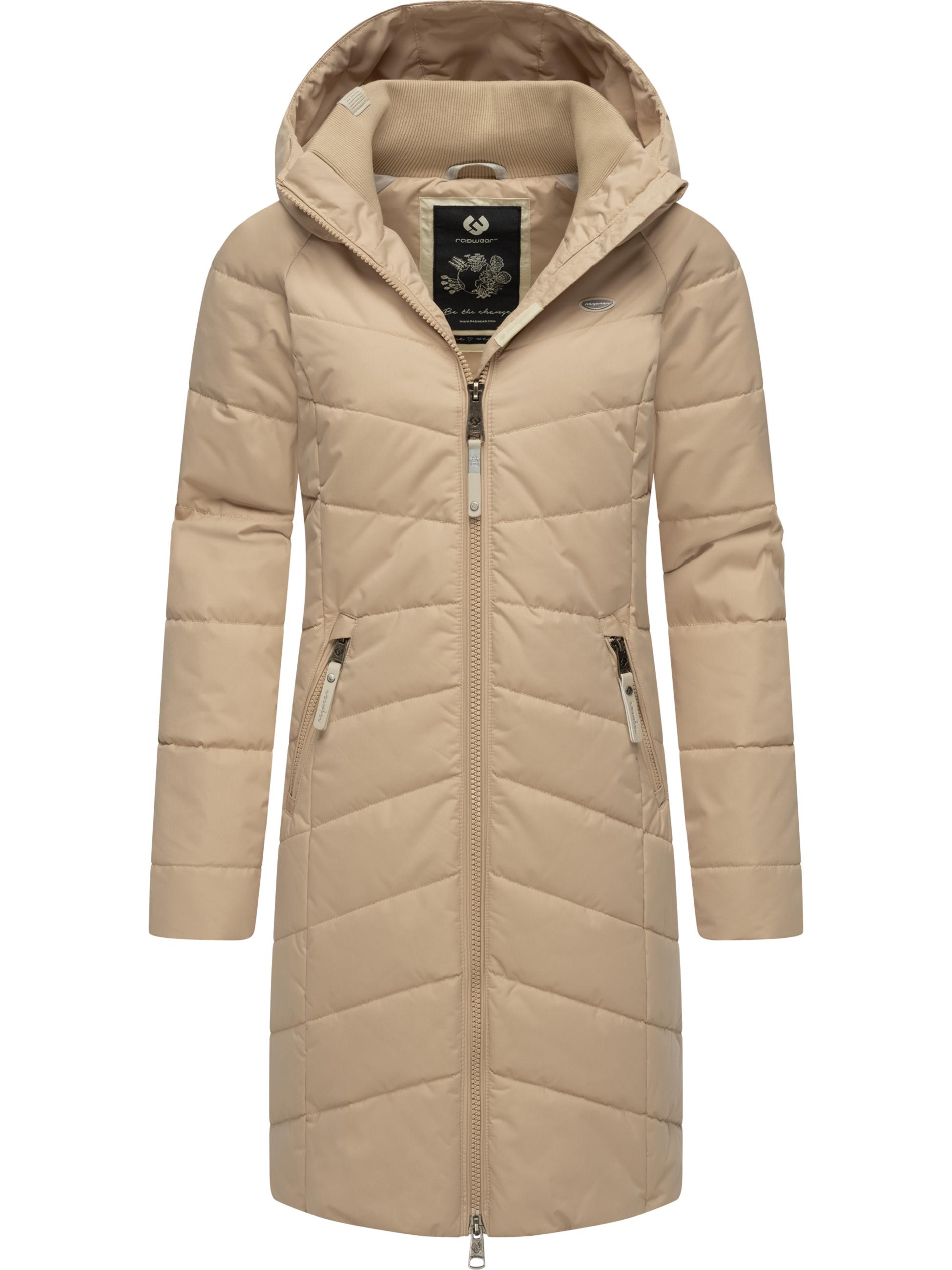 Langer Winter Steppmantel "Dizzie Coat" Taupe24