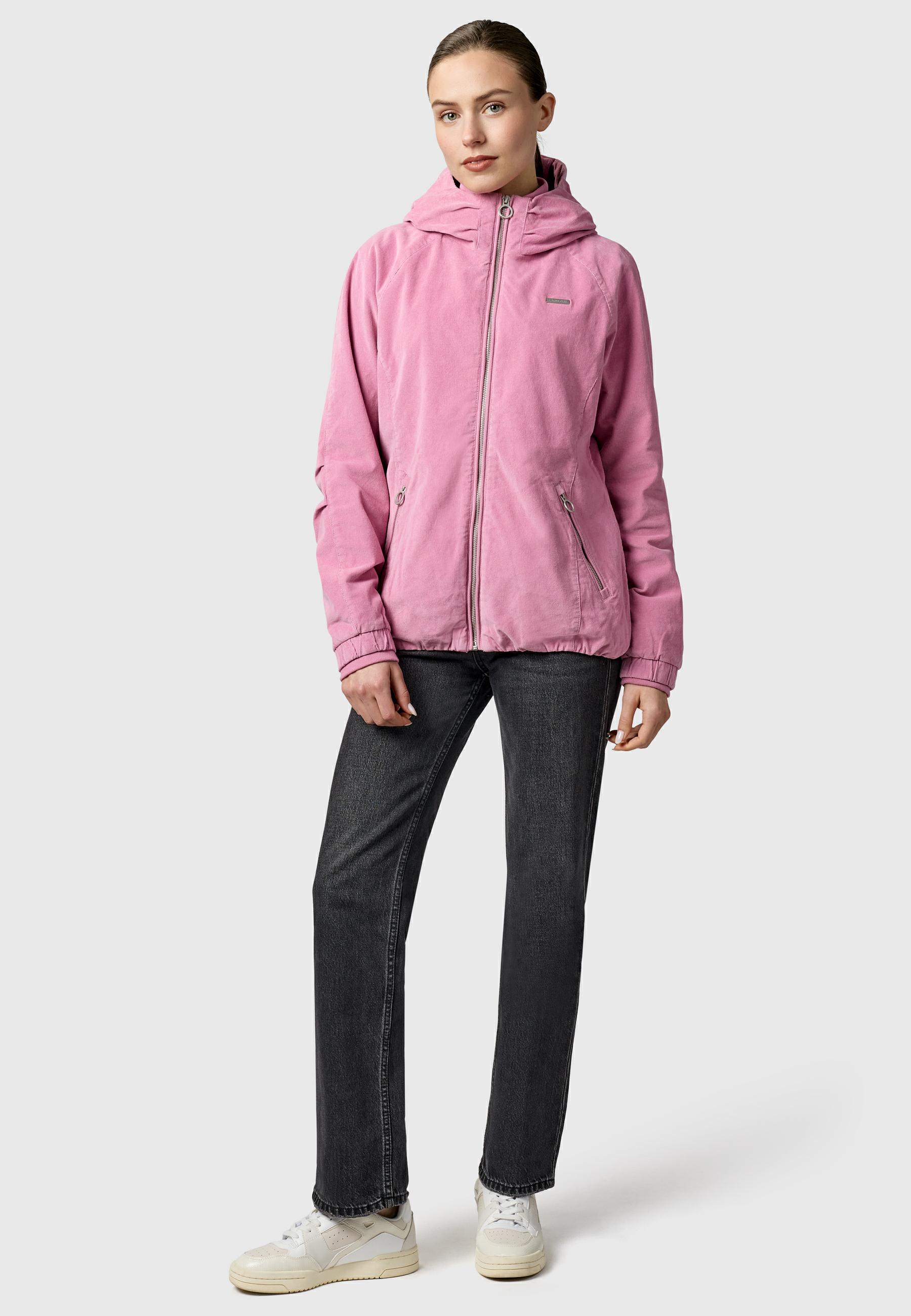 Cordjacke mit Kapuze "Dizzie Cordy YOUMODO" Dusty Rose