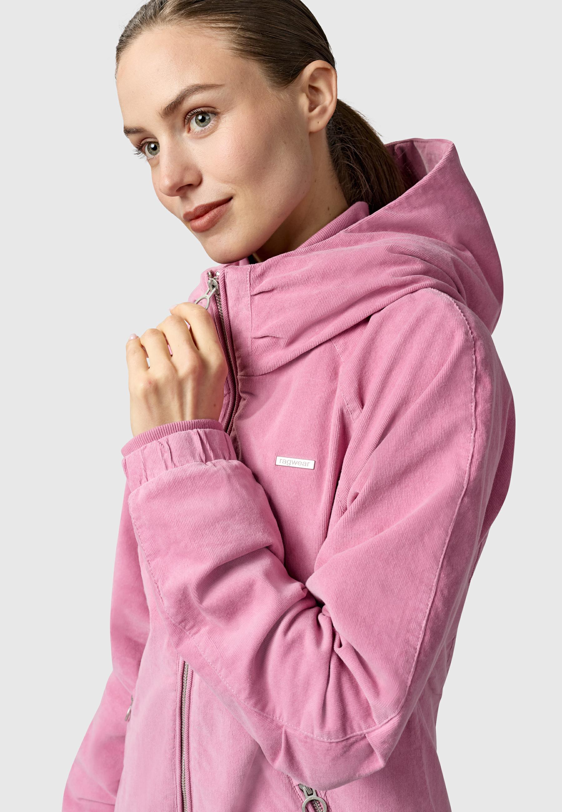 Cordjacke mit Kapuze "Dizzie Cordy YOUMODO" Dusty Rose