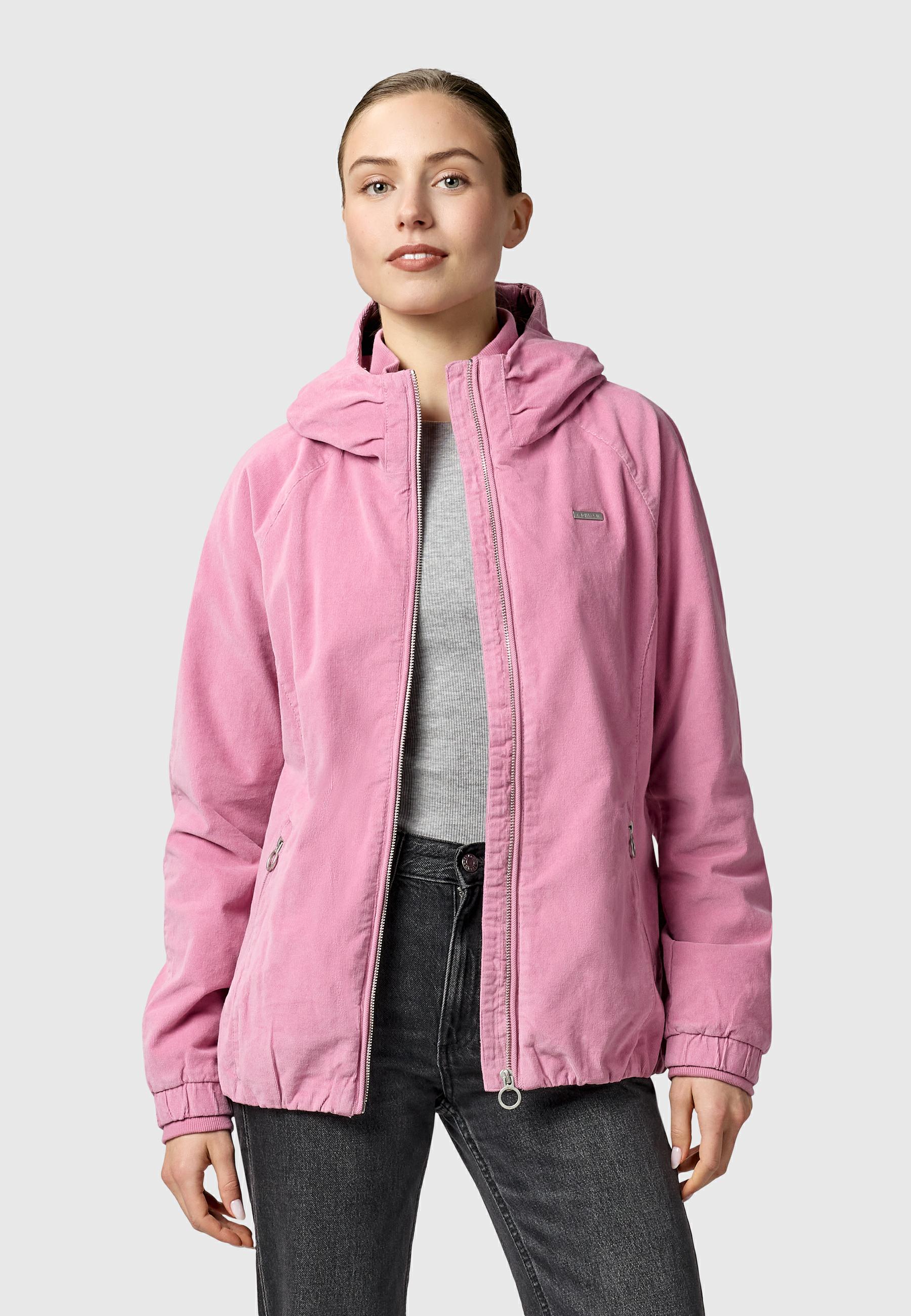 Cordjacke mit Kapuze "Dizzie Cordy YOUMODO" Dusty Rose