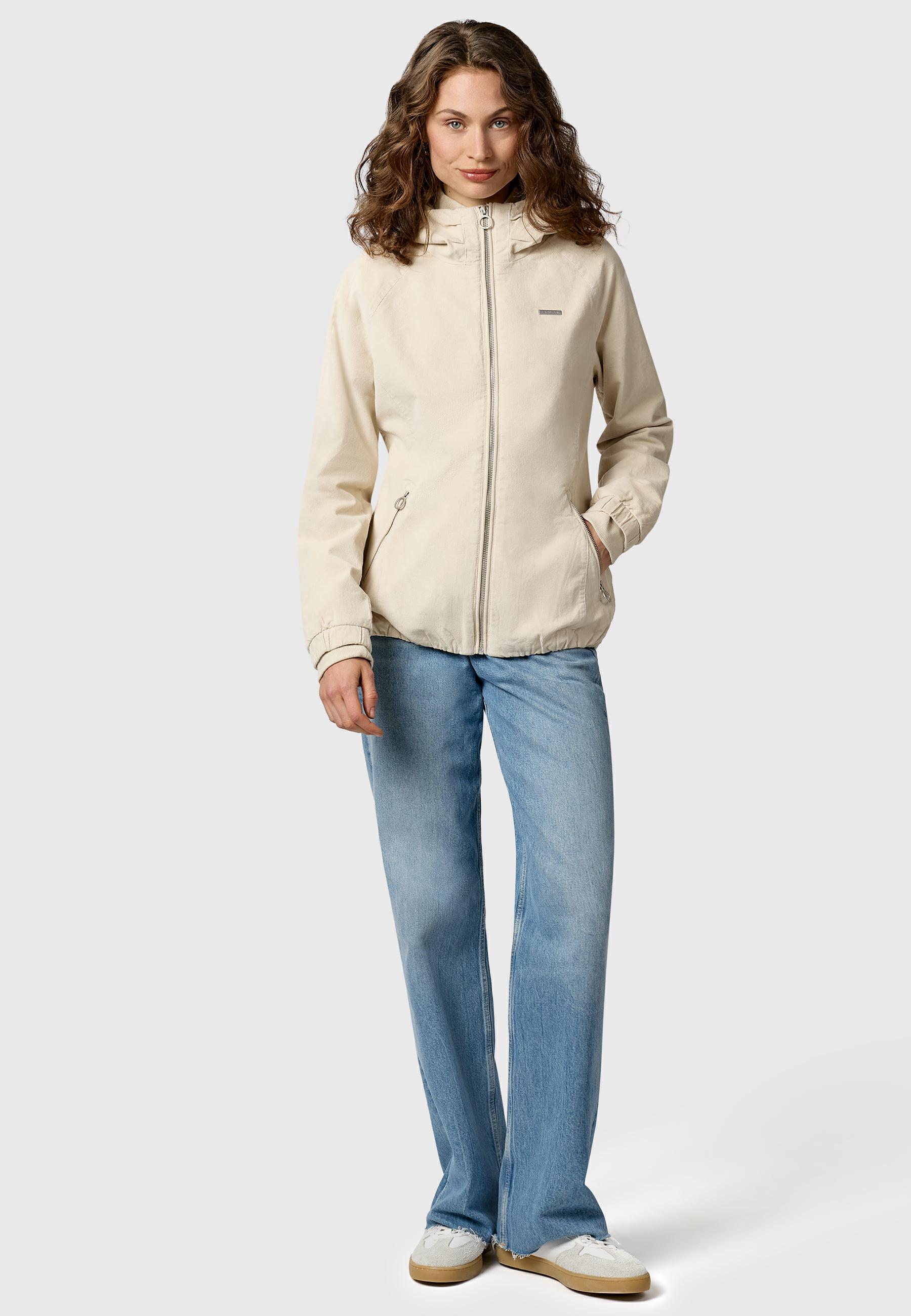 Cordjacke mit Kapuze "Dizzie Cordy YOUMODO" Ecru