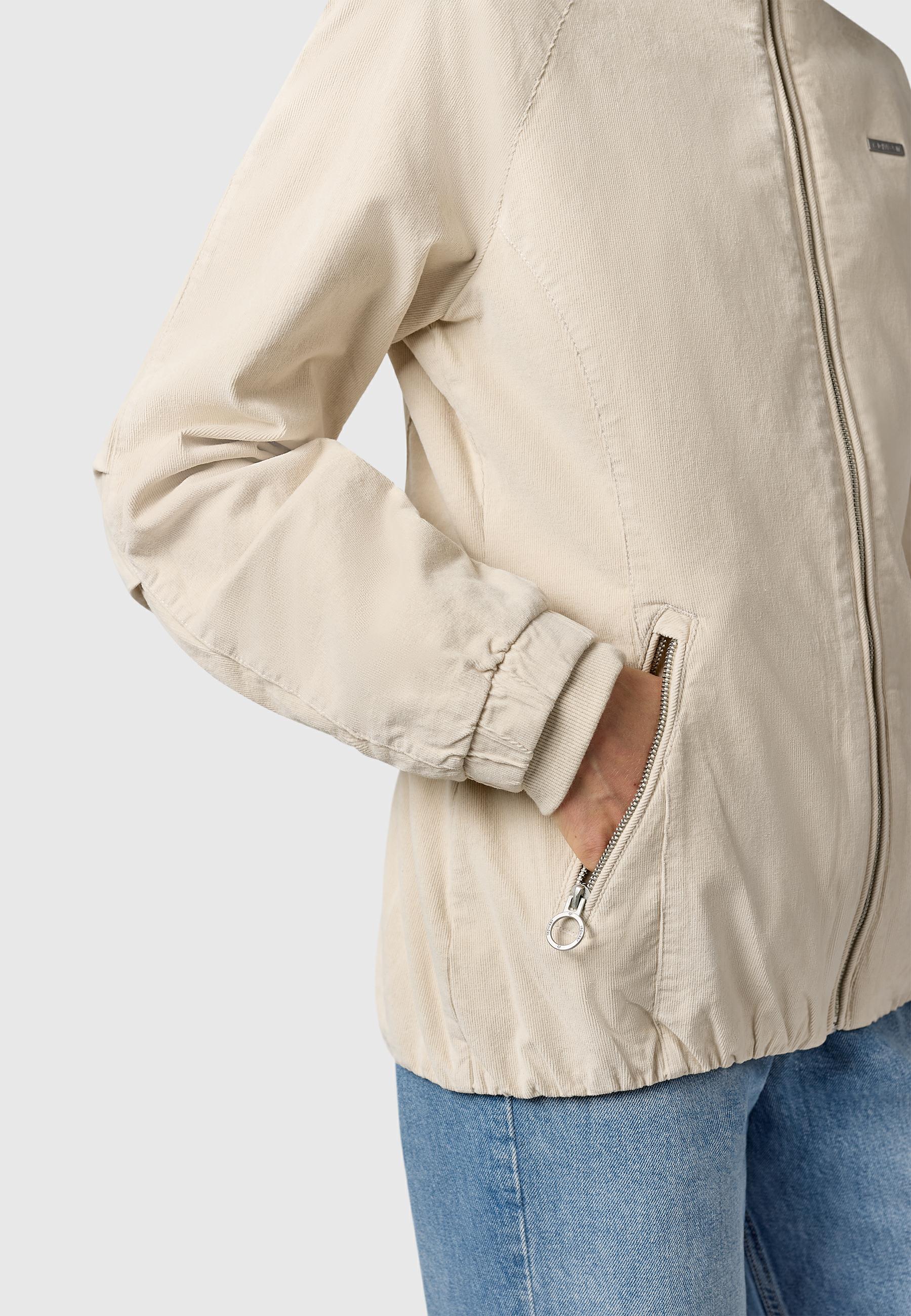 Cordjacke mit Kapuze "Dizzie Cordy YOUMODO" Ecru