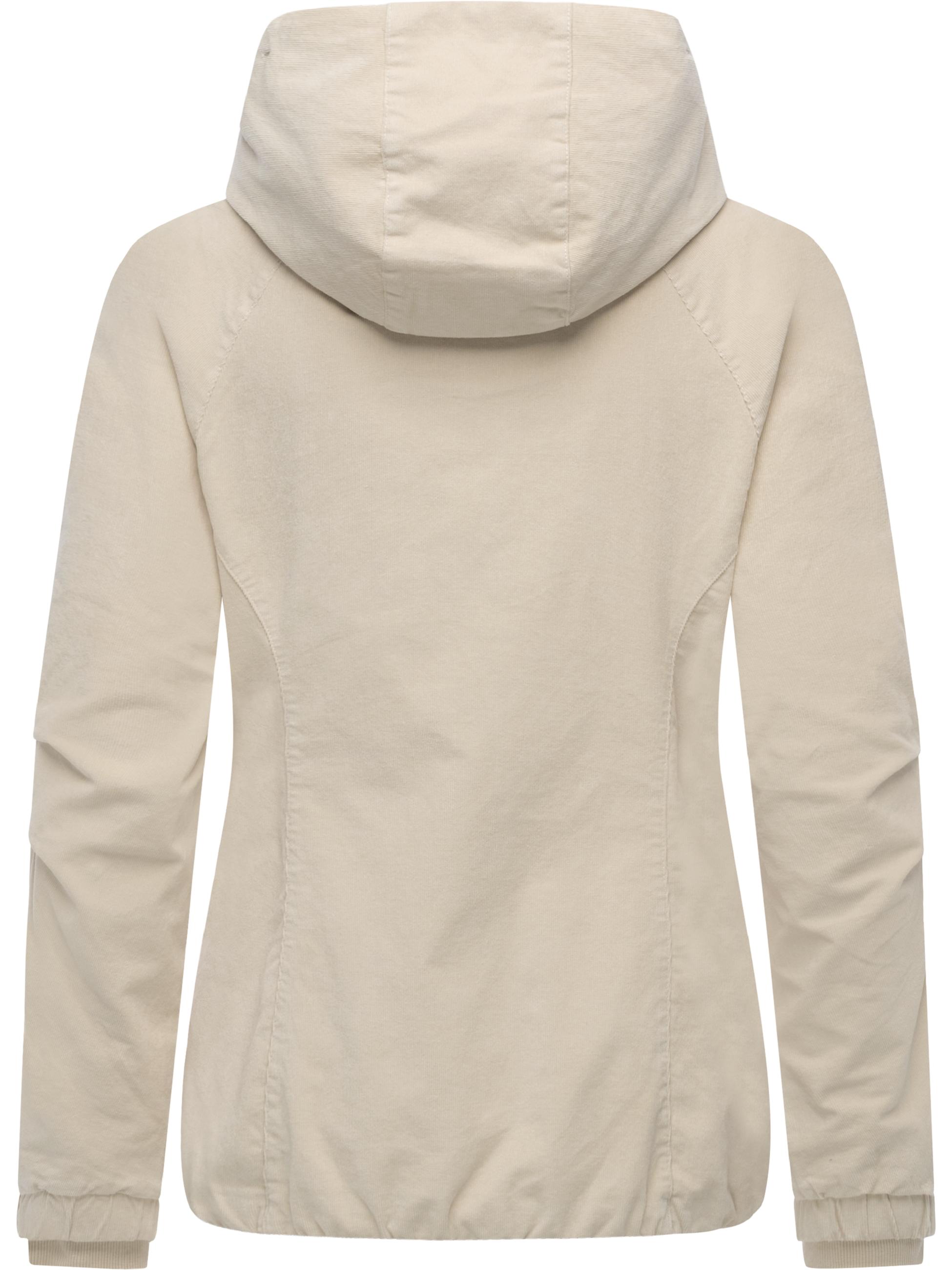 Cordjacke mit Kapuze "Dizzie Cordy YOUMODO" Ecru