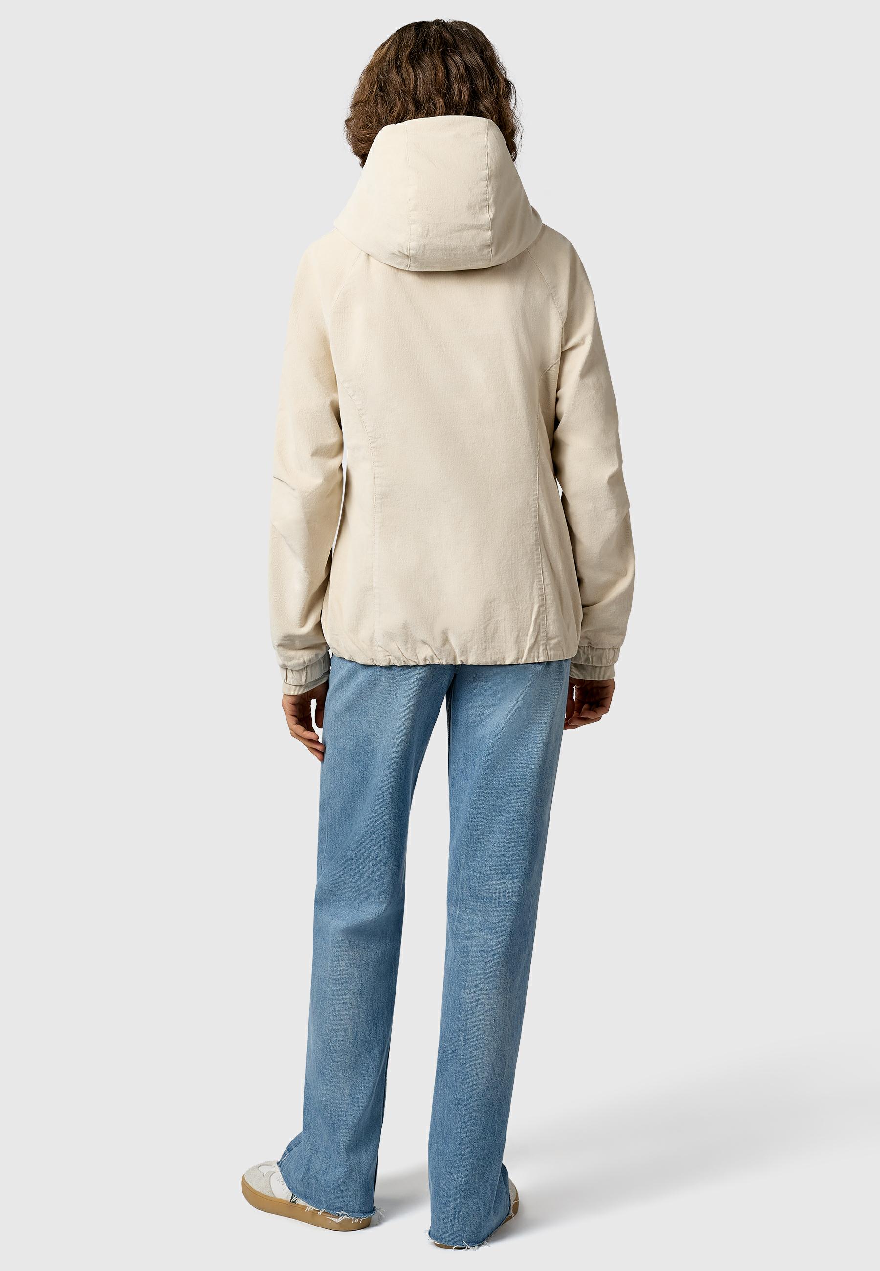 Cordjacke mit Kapuze "Dizzie Cordy YOUMODO" Ecru