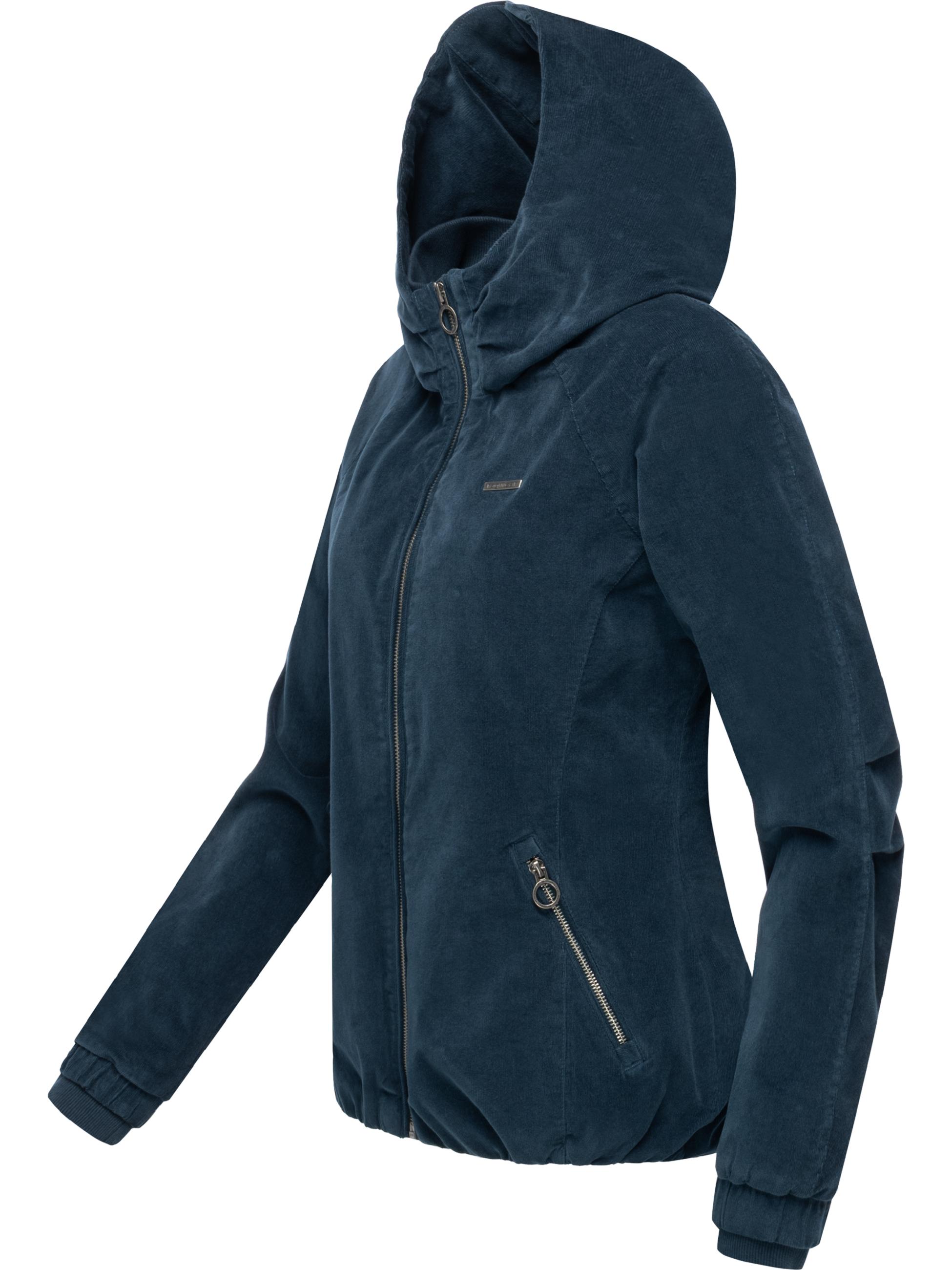 Cordjacke mit Kapuze "Dizzie Cordy YOUMODO" Petrol