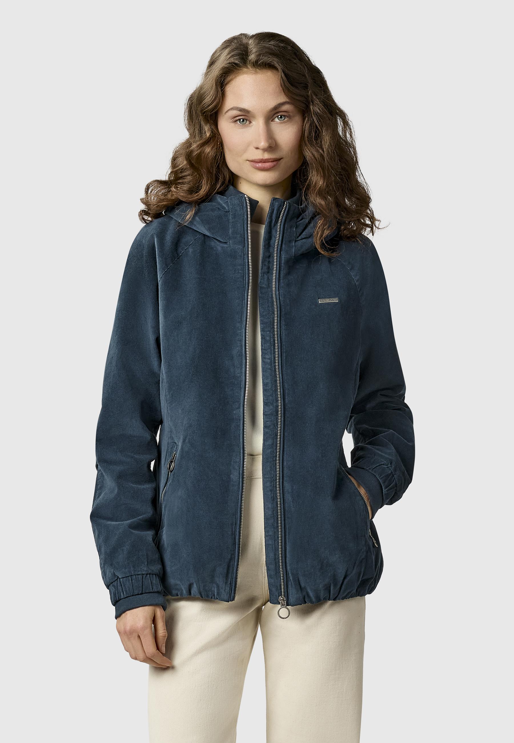 Cordjacke mit Kapuze "Dizzie Cordy YOUMODO" Petrol