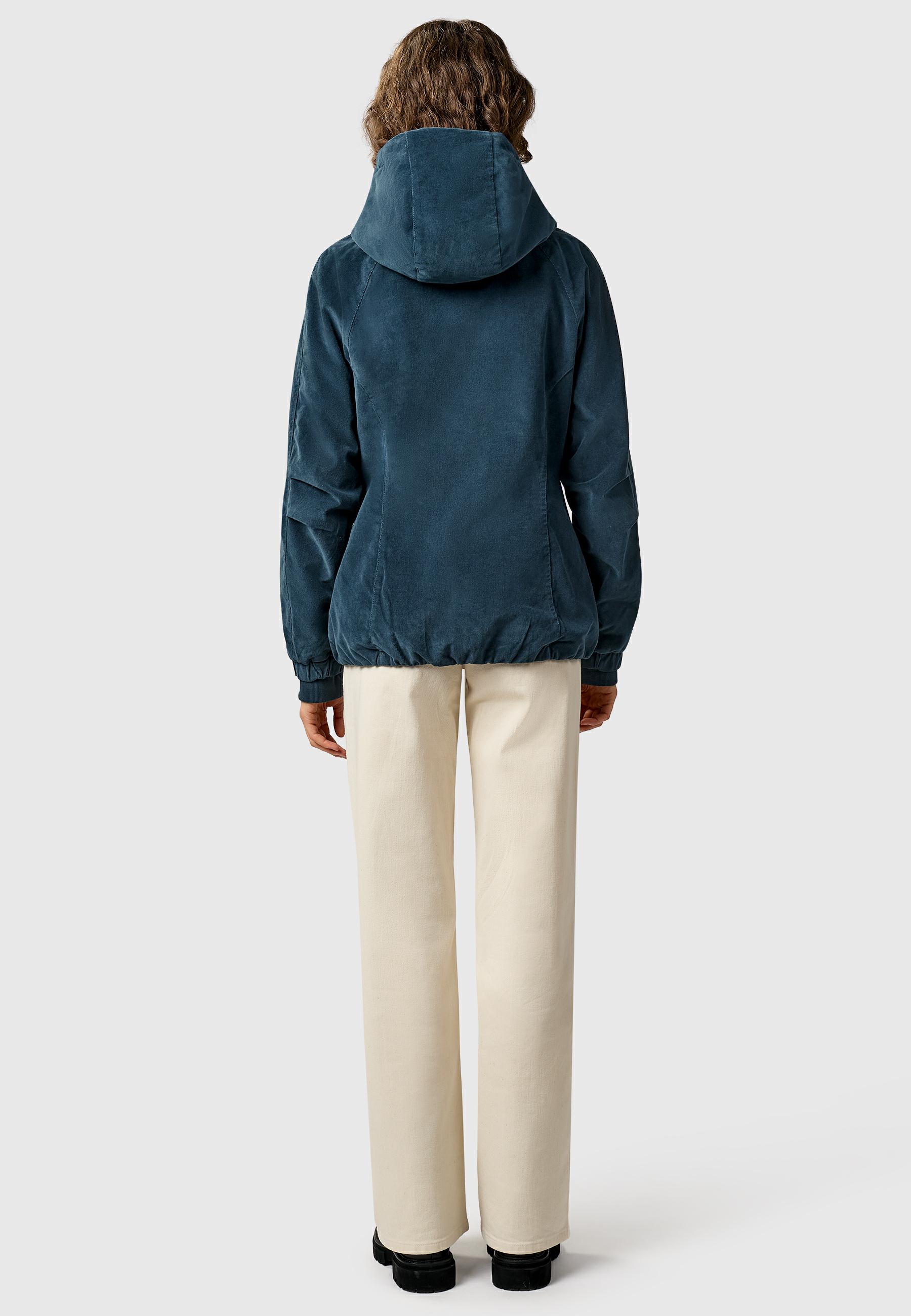 Cordjacke mit Kapuze "Dizzie Cordy YOUMODO" Petrol