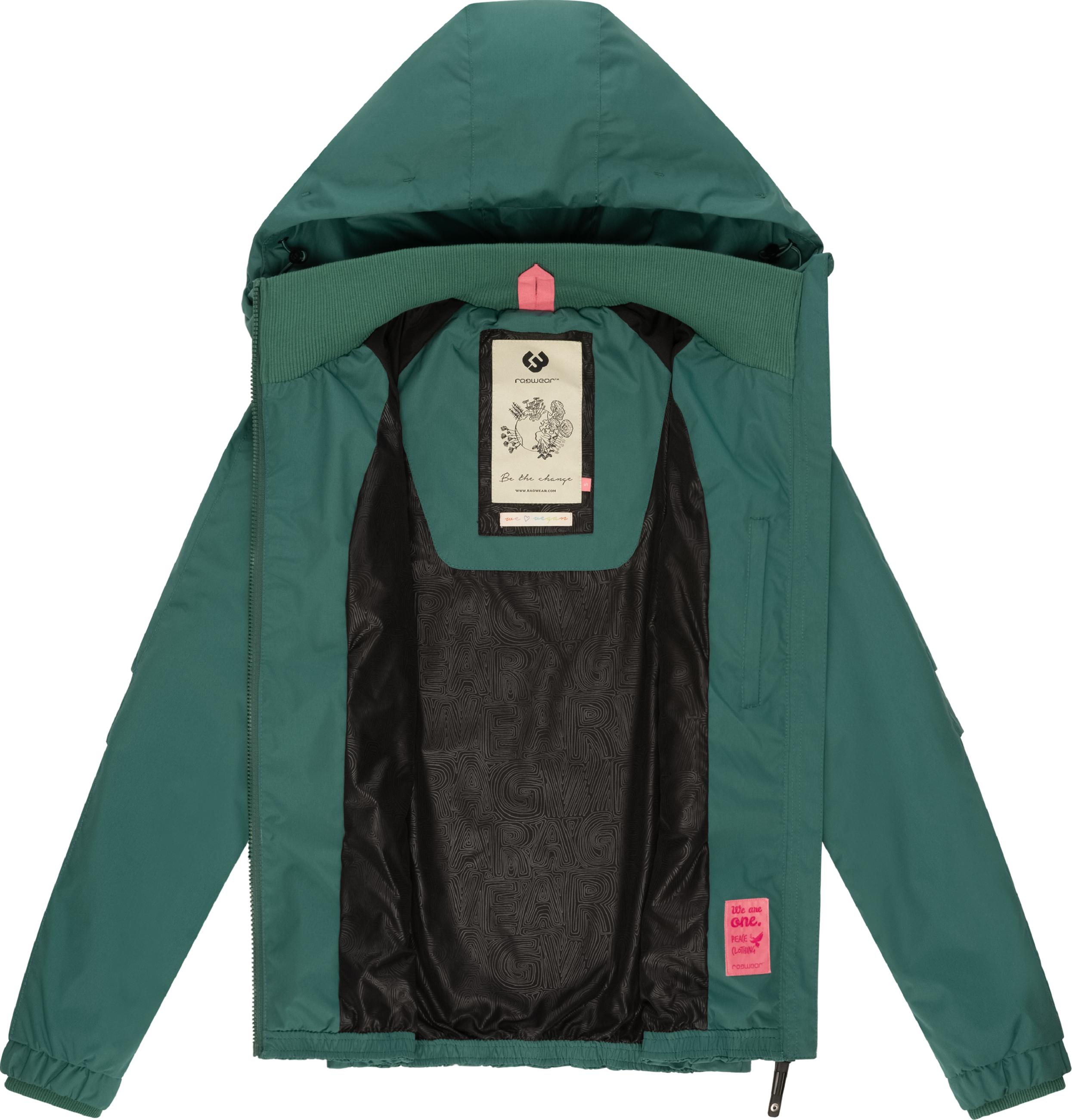 Leichte Übergangsjacke mit Kapuze "Dizzie" Dark Green024