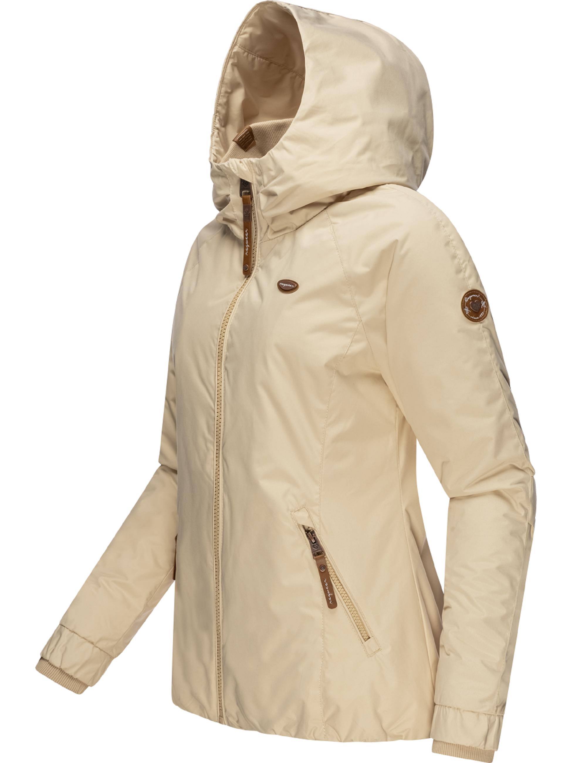 Winter Kurzmantel mit Kapuze "Dizzie II Intl." Beige