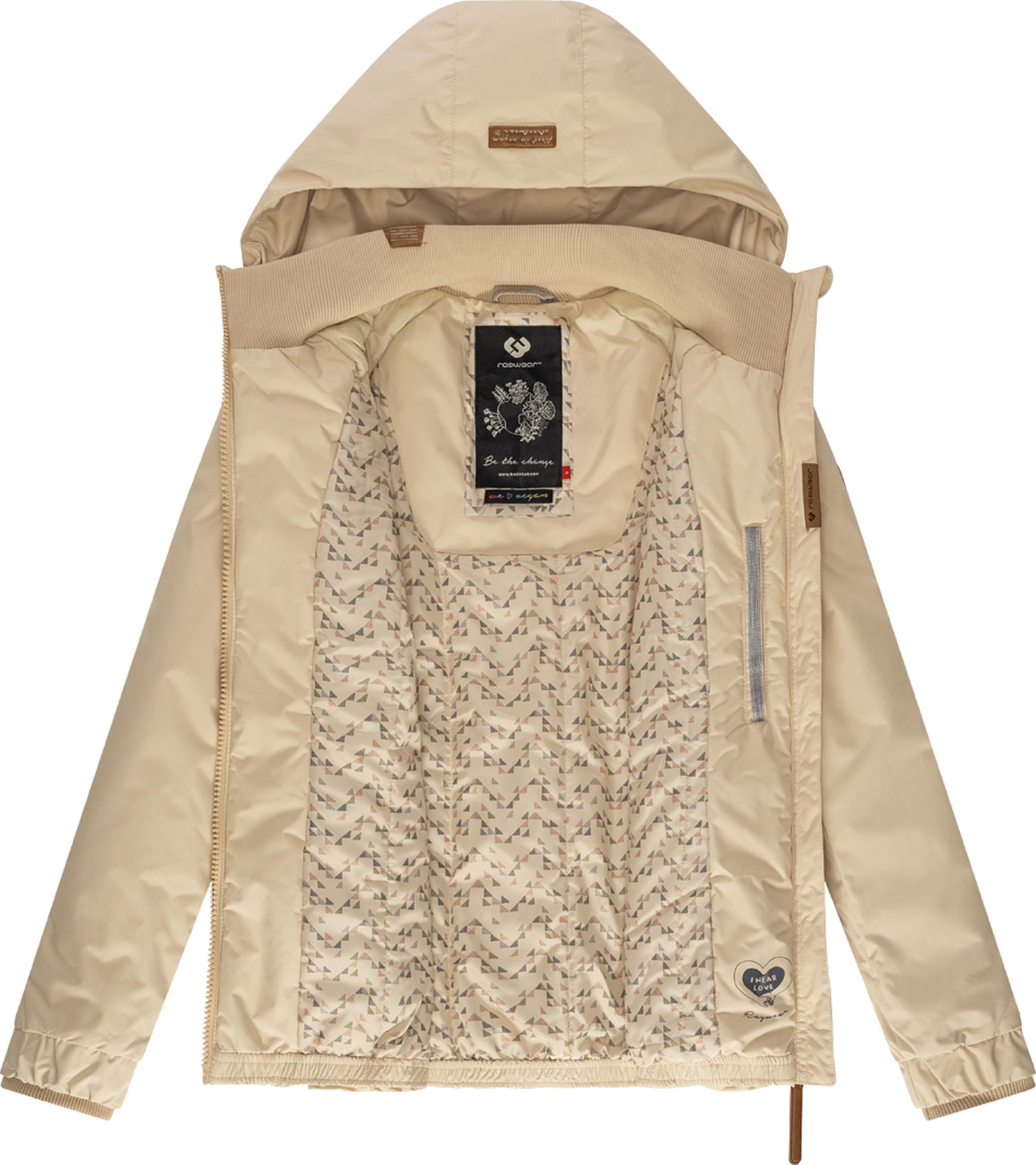 Winter Kurzmantel mit Kapuze "Dizzie II Intl." Beige