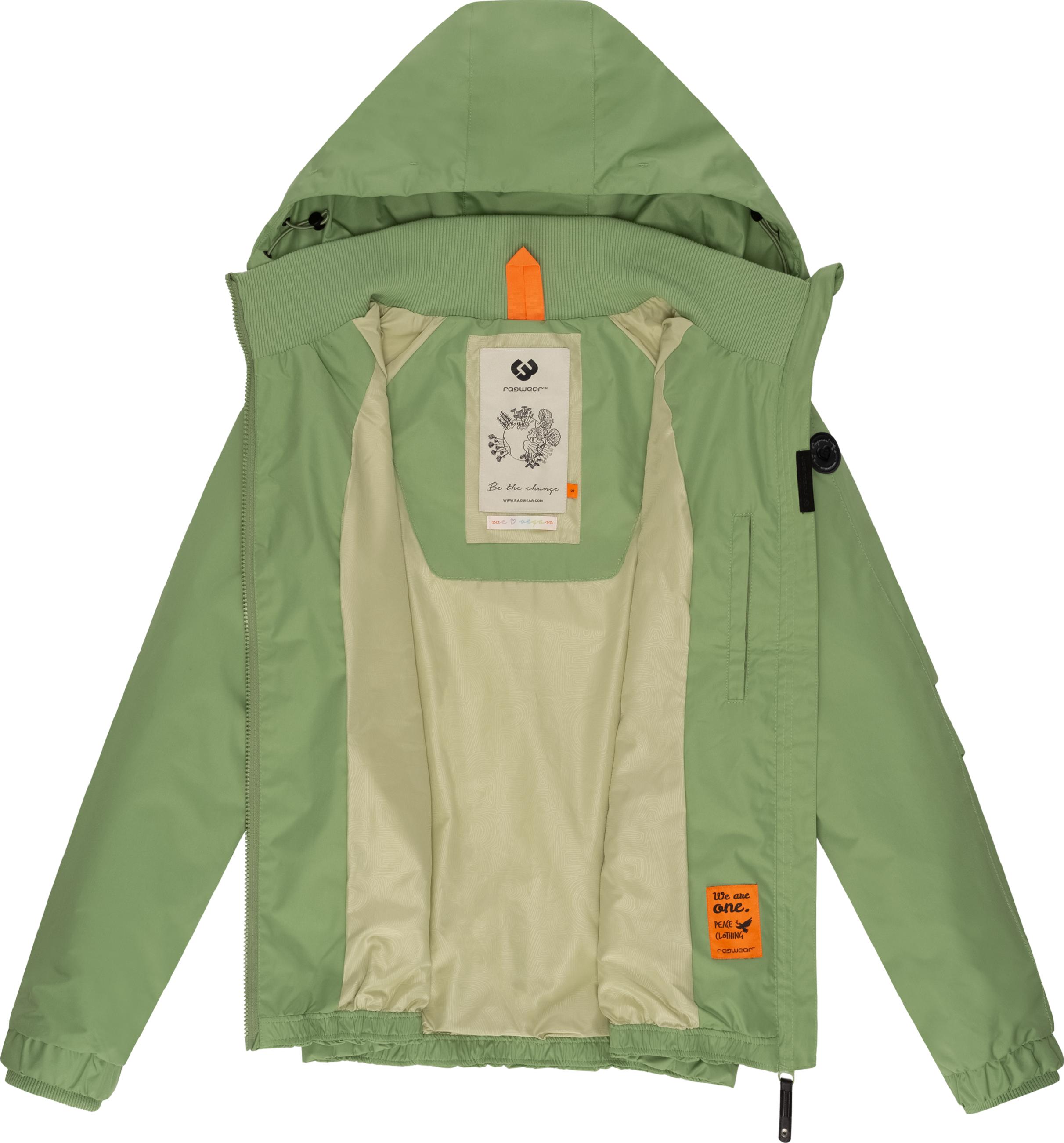 Leichte Übergangsjacke mit Kapuze "Dizzie" Light Green24