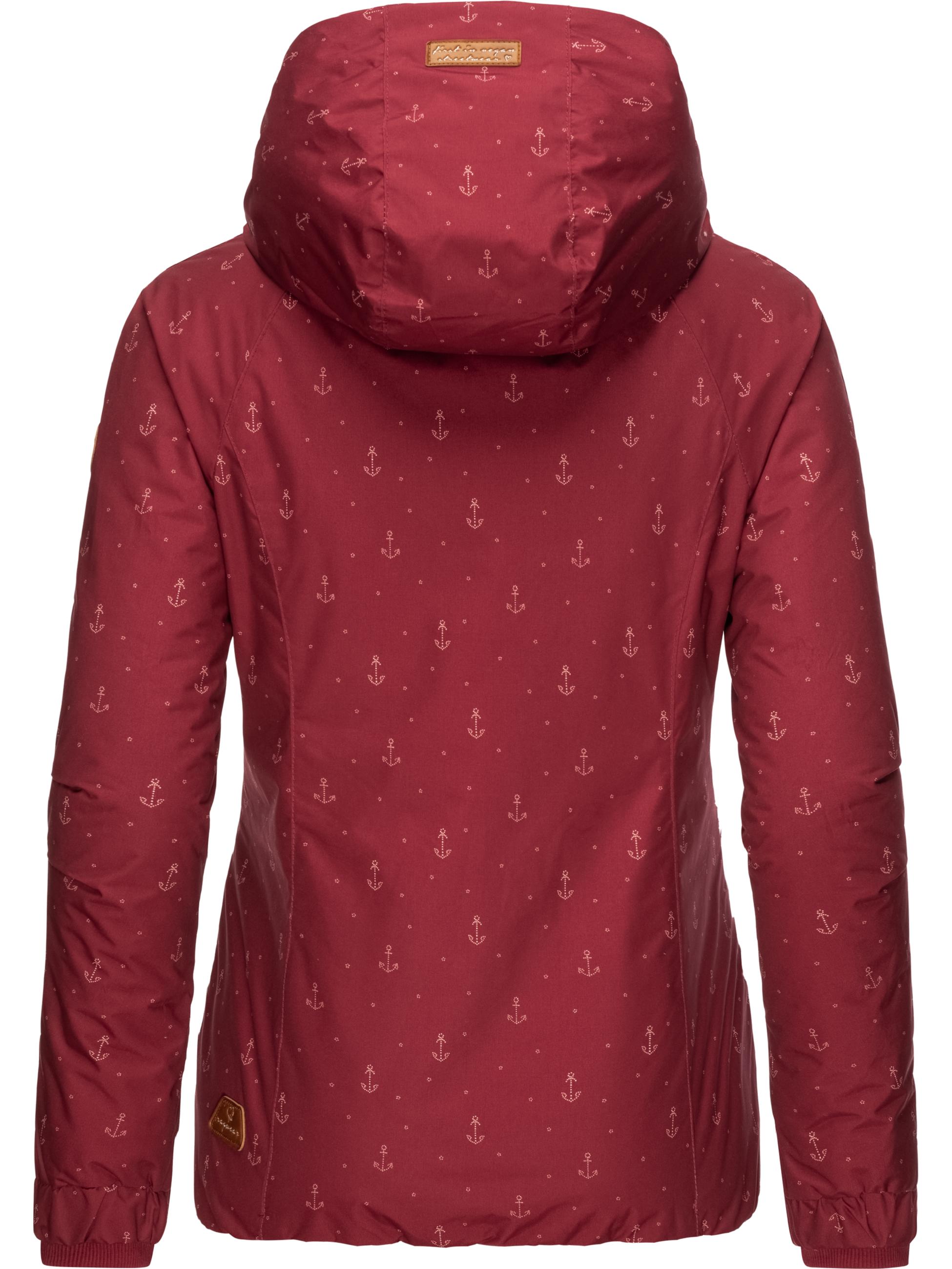 Kurzmantel mit Kapuze "Dizzie Marina Winter Intl." Wine Red