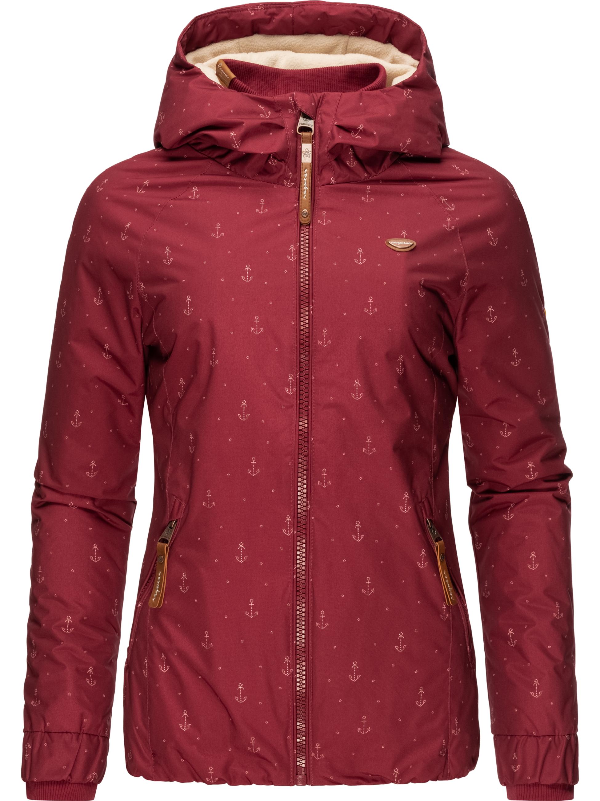 Kurzmantel mit Kapuze "Dizzie Marina Winter Intl." Wine Red