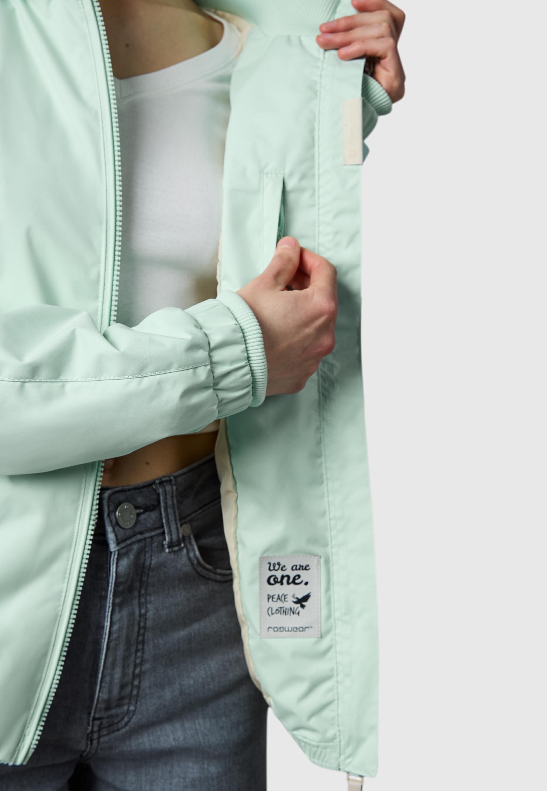 Wasserdichte Übergangsjacke mit Kapuze "Dizzie" Mint26