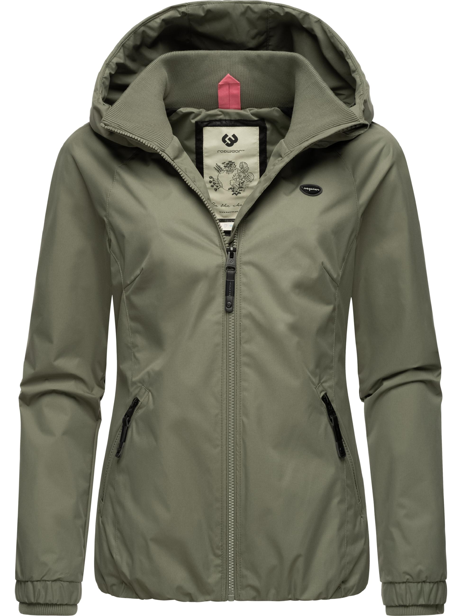 Wasserdichte Übergangsjacke mit Kapuze "Dizzie" Olive024