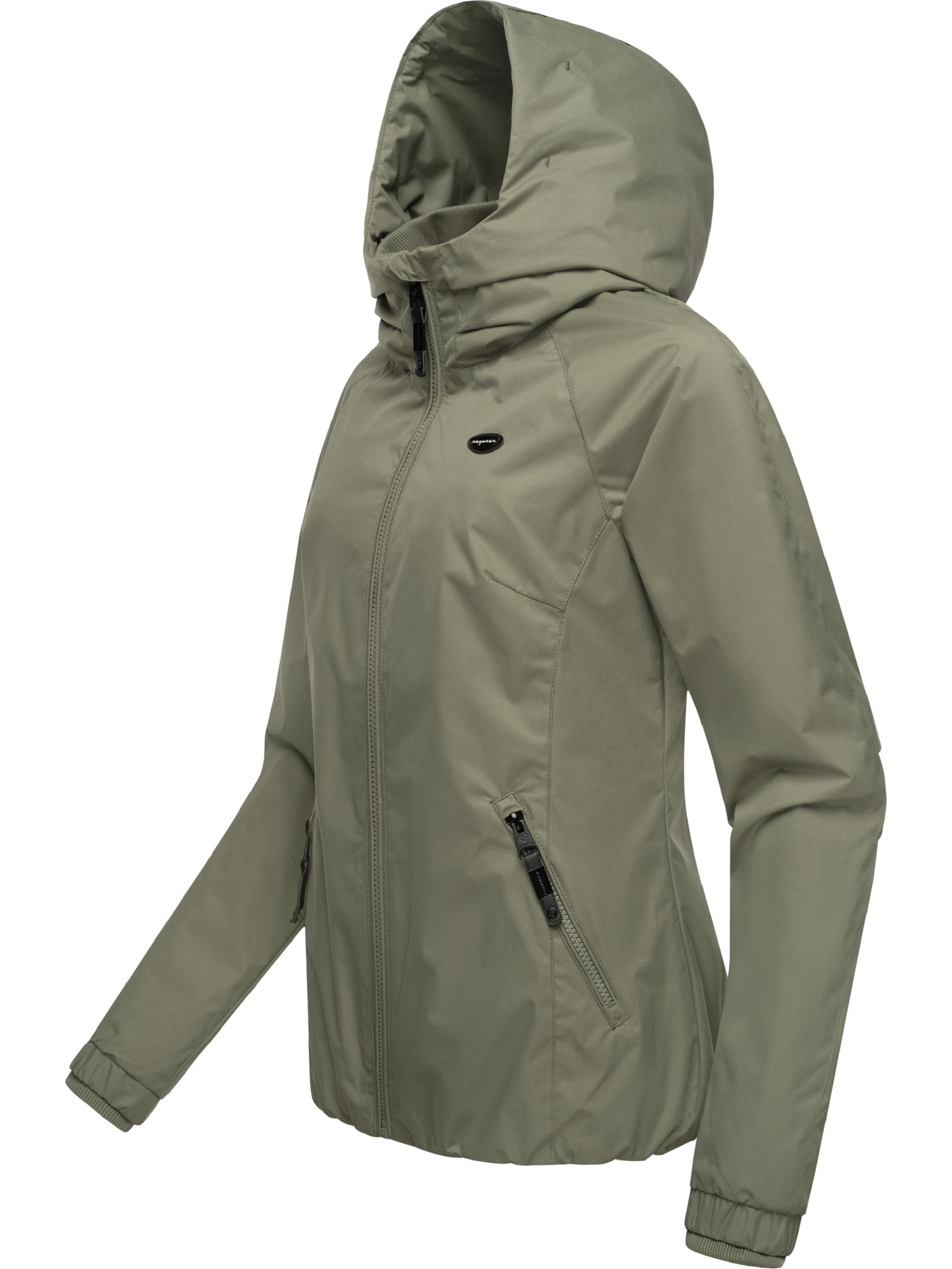 Wasserdichte Übergangsjacke mit Kapuze "Dizzie" Olive024