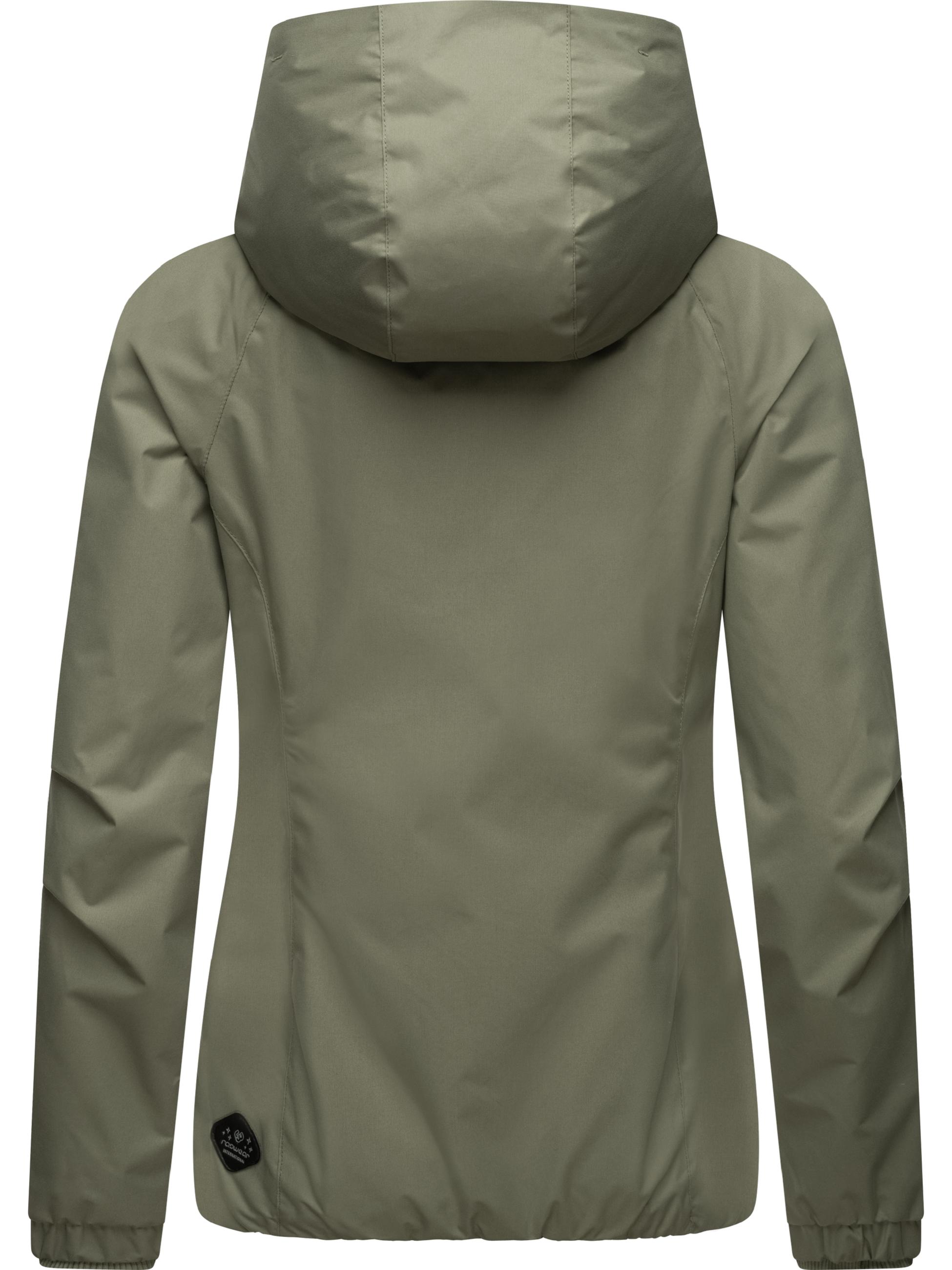 Wasserdichte Übergangsjacke mit Kapuze "Dizzie" Olive024