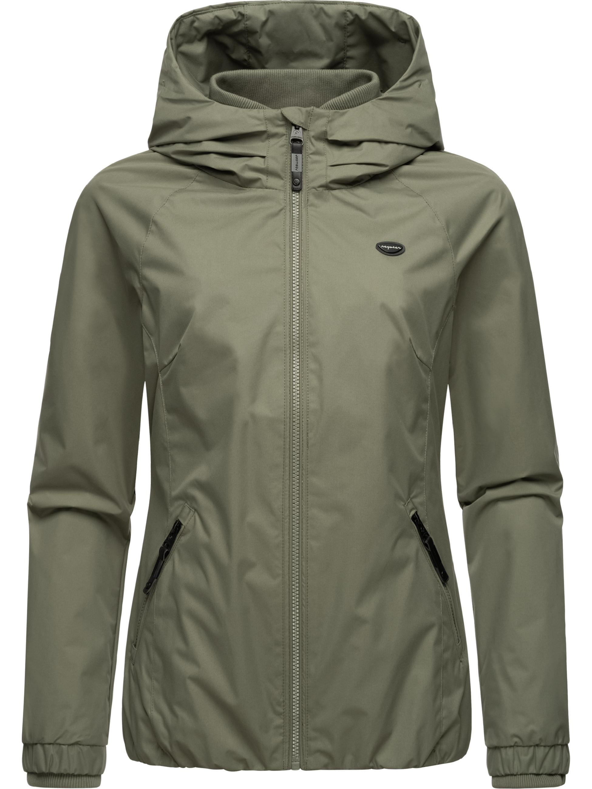 Wasserdichte Übergangsjacke mit Kapuze "Dizzie" Olive024