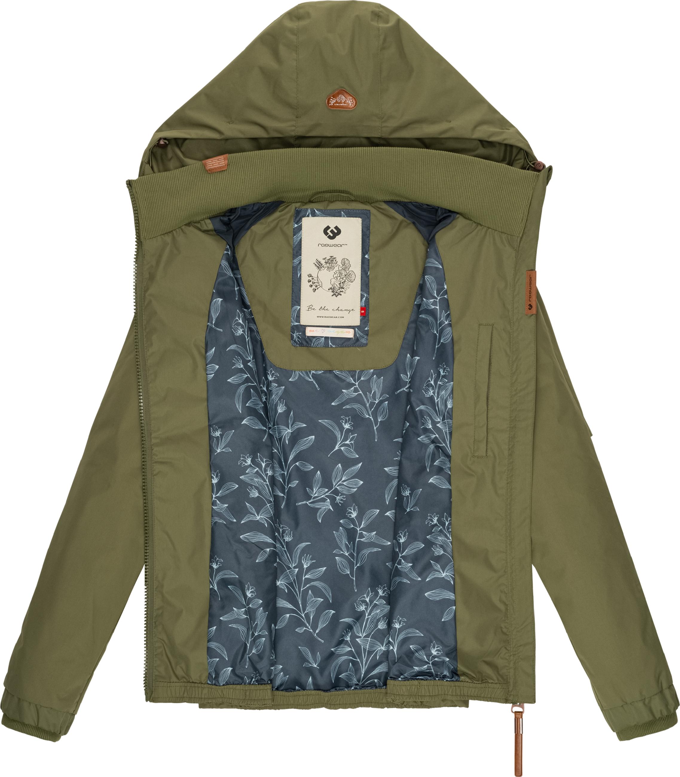 Wasserdichte Übergangsjacke mit Kapuze "Dizzie" Olive21