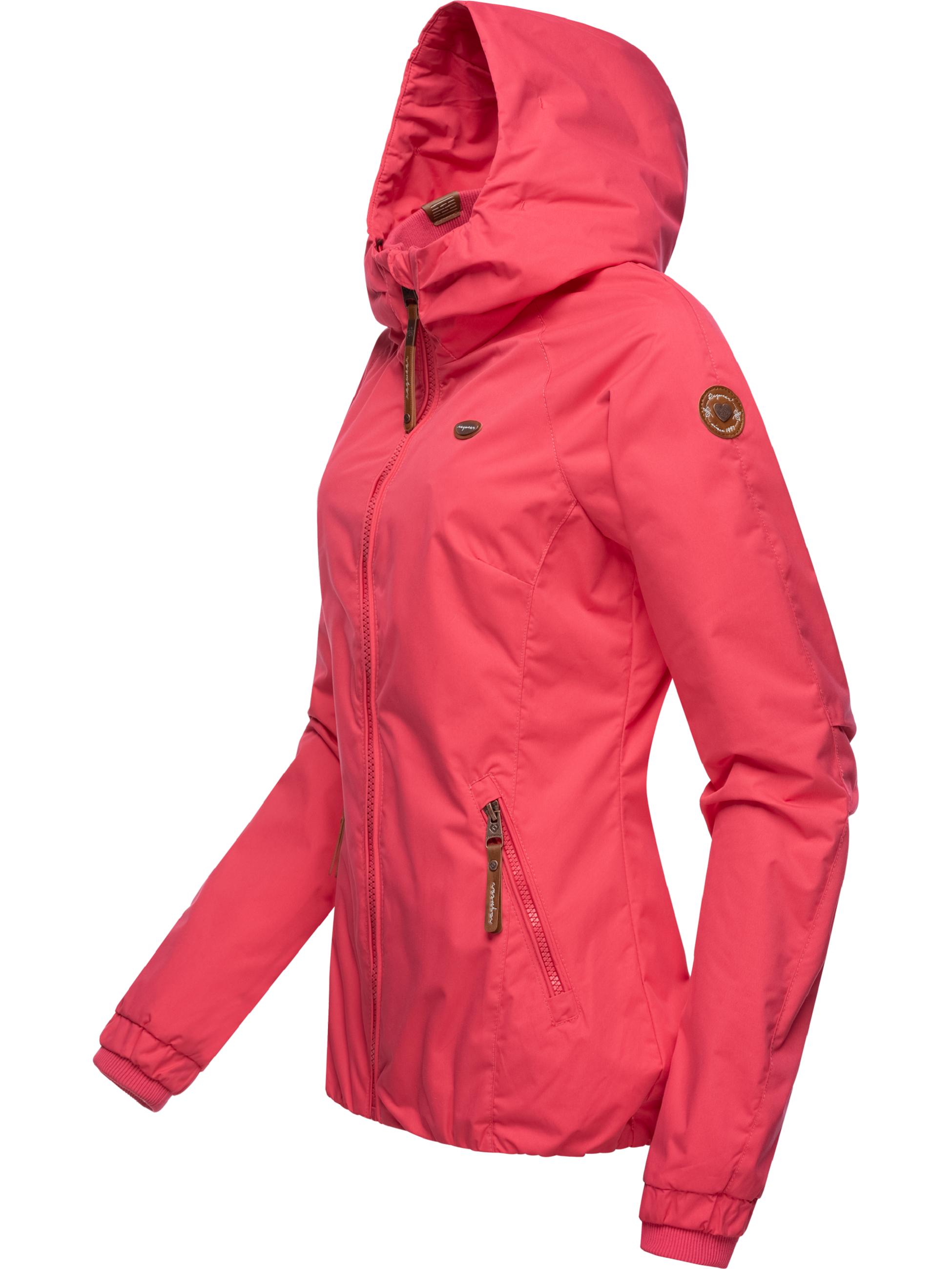 Wasserdichte Übergangsjacke mit Kapuze "Dizzie" Raspberry22