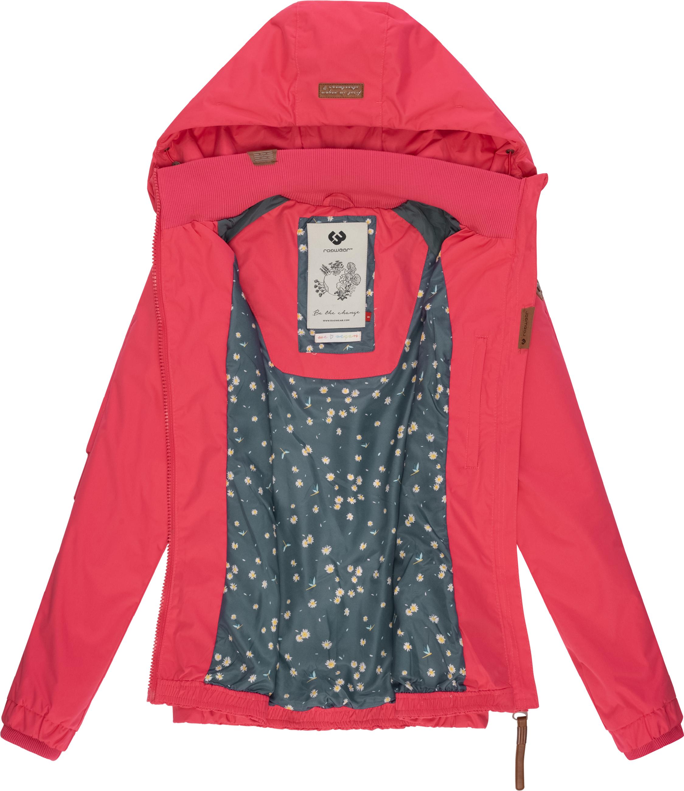 Wasserdichte Übergangsjacke mit Kapuze "Dizzie" Raspberry22