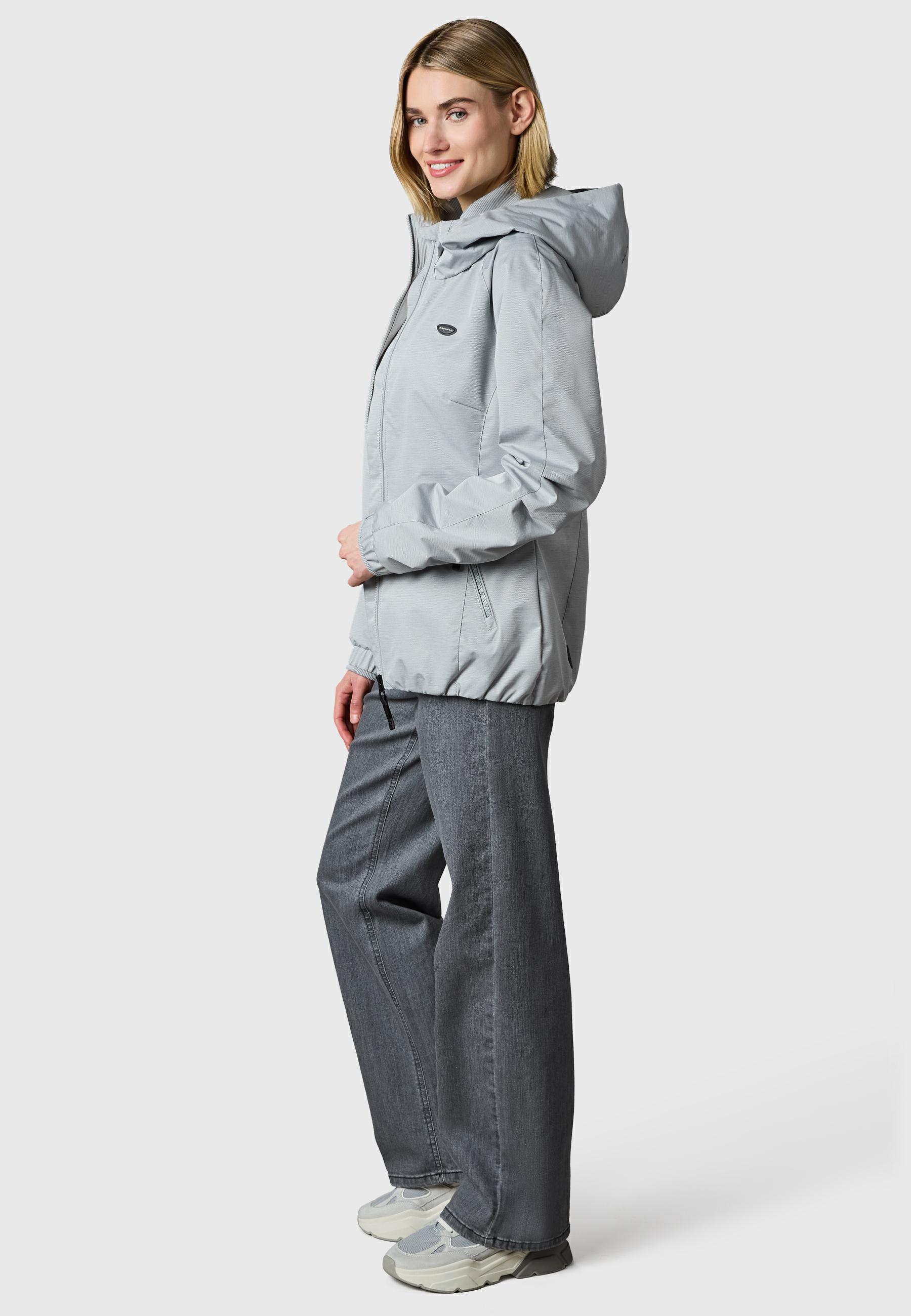 Wasserdichte Übergangsjacke mit Kapuze "Dizzie Tech" Ash26