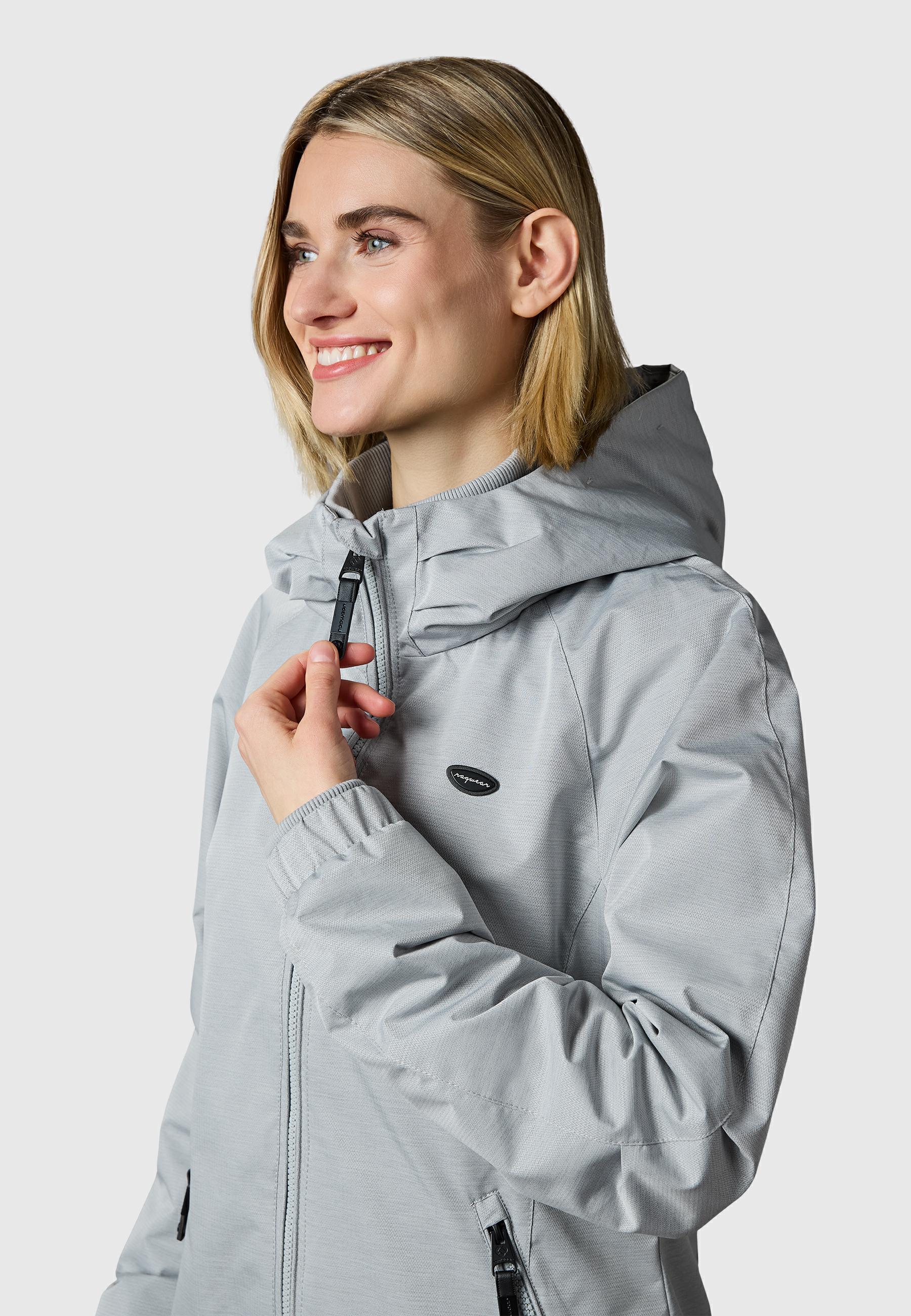 Wasserdichte Übergangsjacke mit Kapuze "Dizzie Tech" Ash26