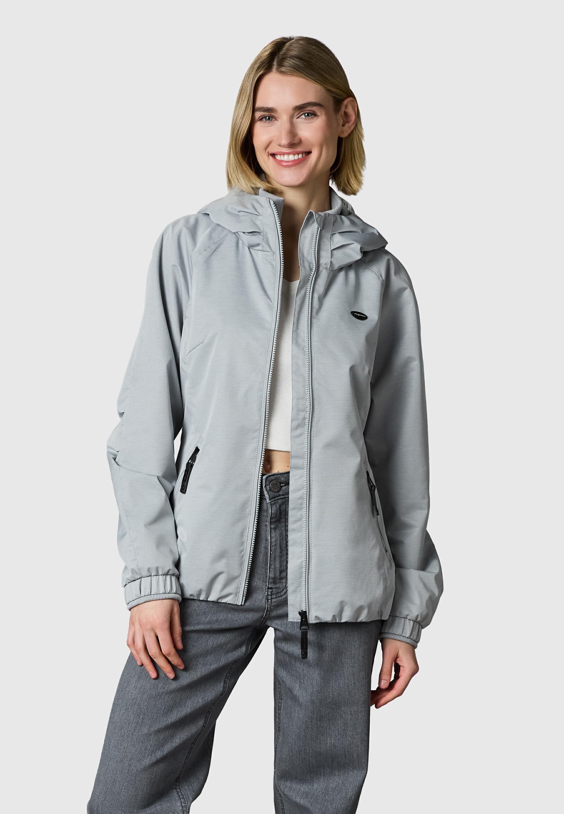 Wasserdichte Übergangsjacke mit Kapuze "Dizzie Tech" Ash26