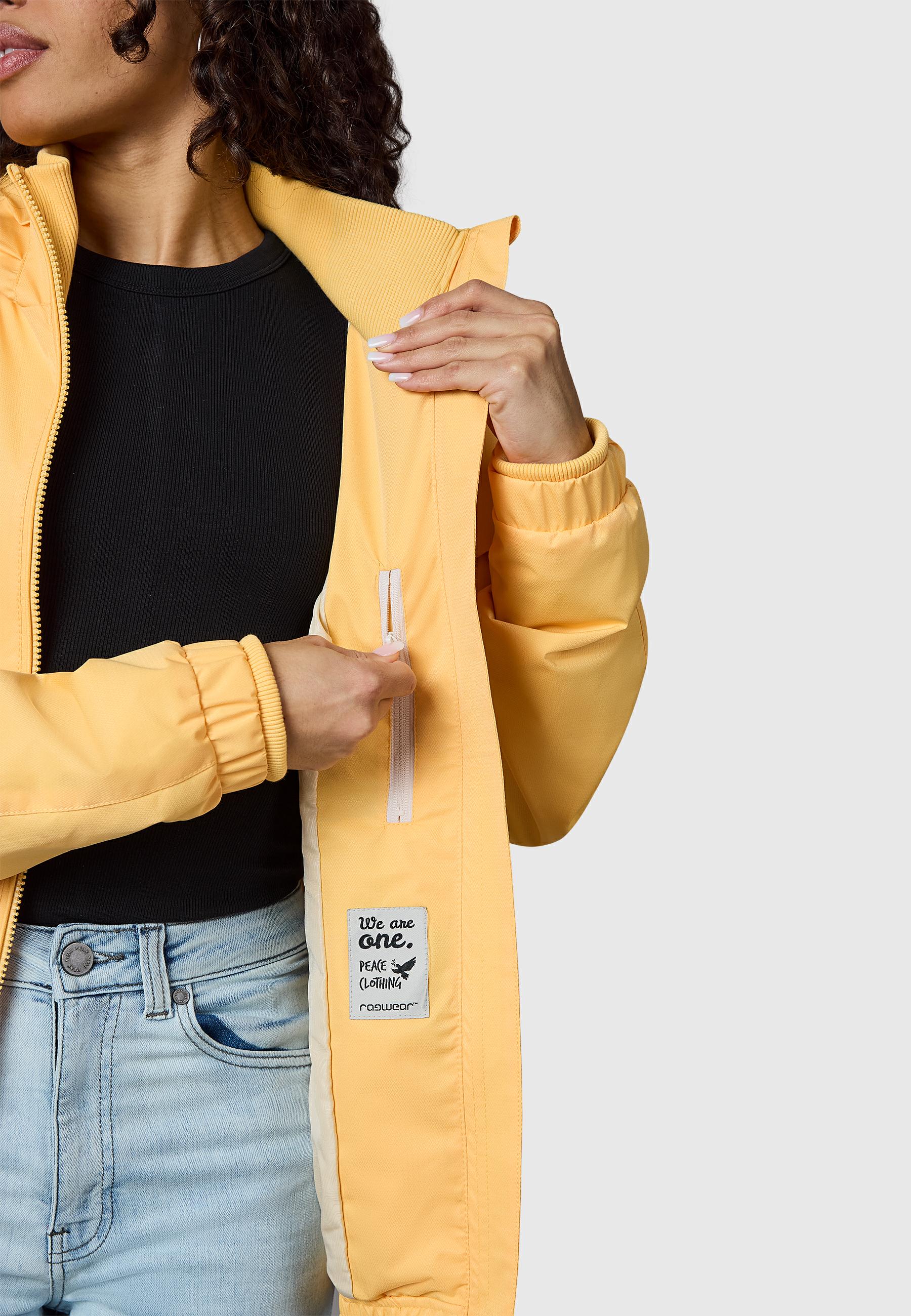 Wasserdichte Übergangsjacke mit Kapuze "Dizzie Tech" Banana26