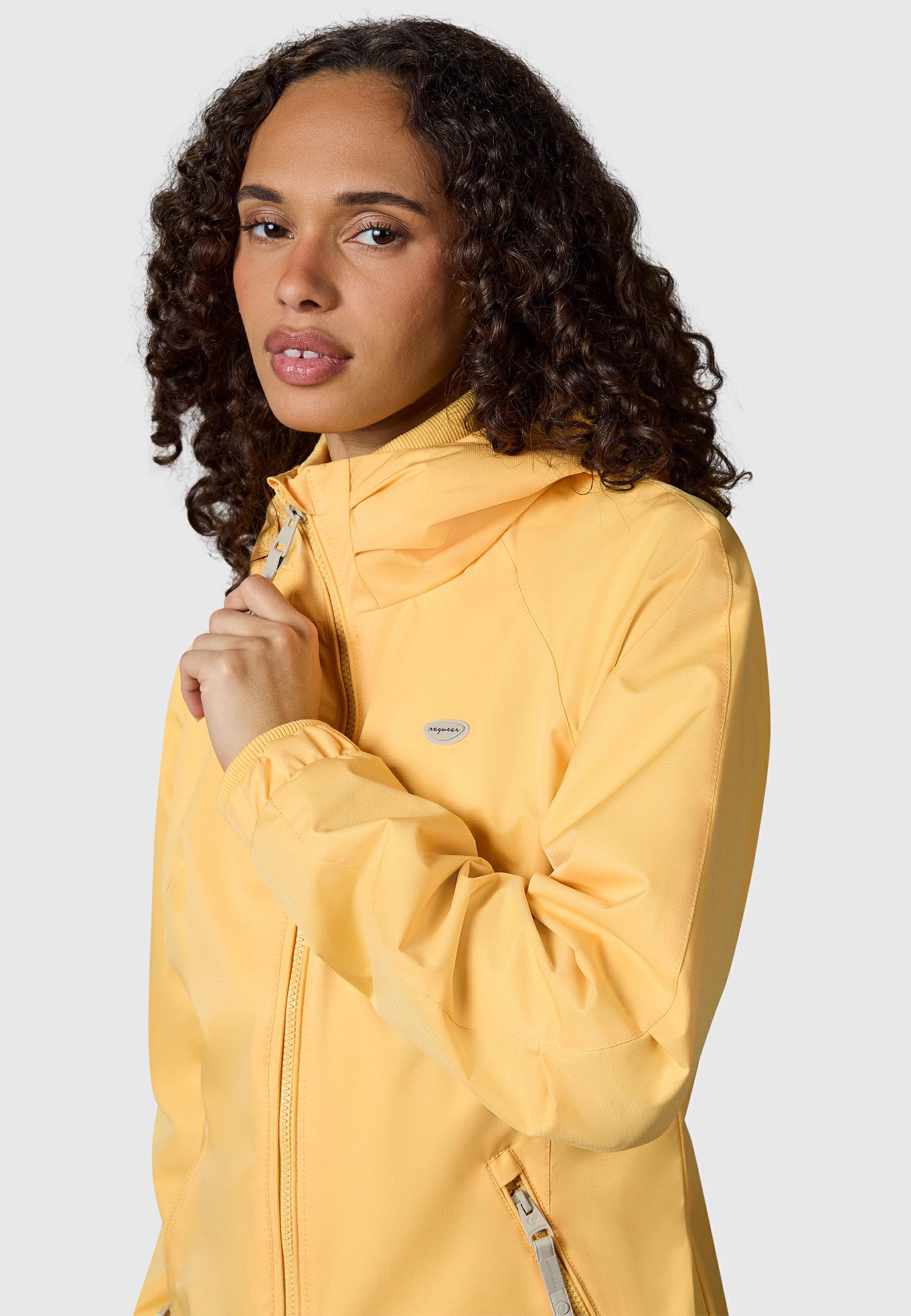 Wasserdichte Übergangsjacke mit Kapuze "Dizzie Tech" Banana26